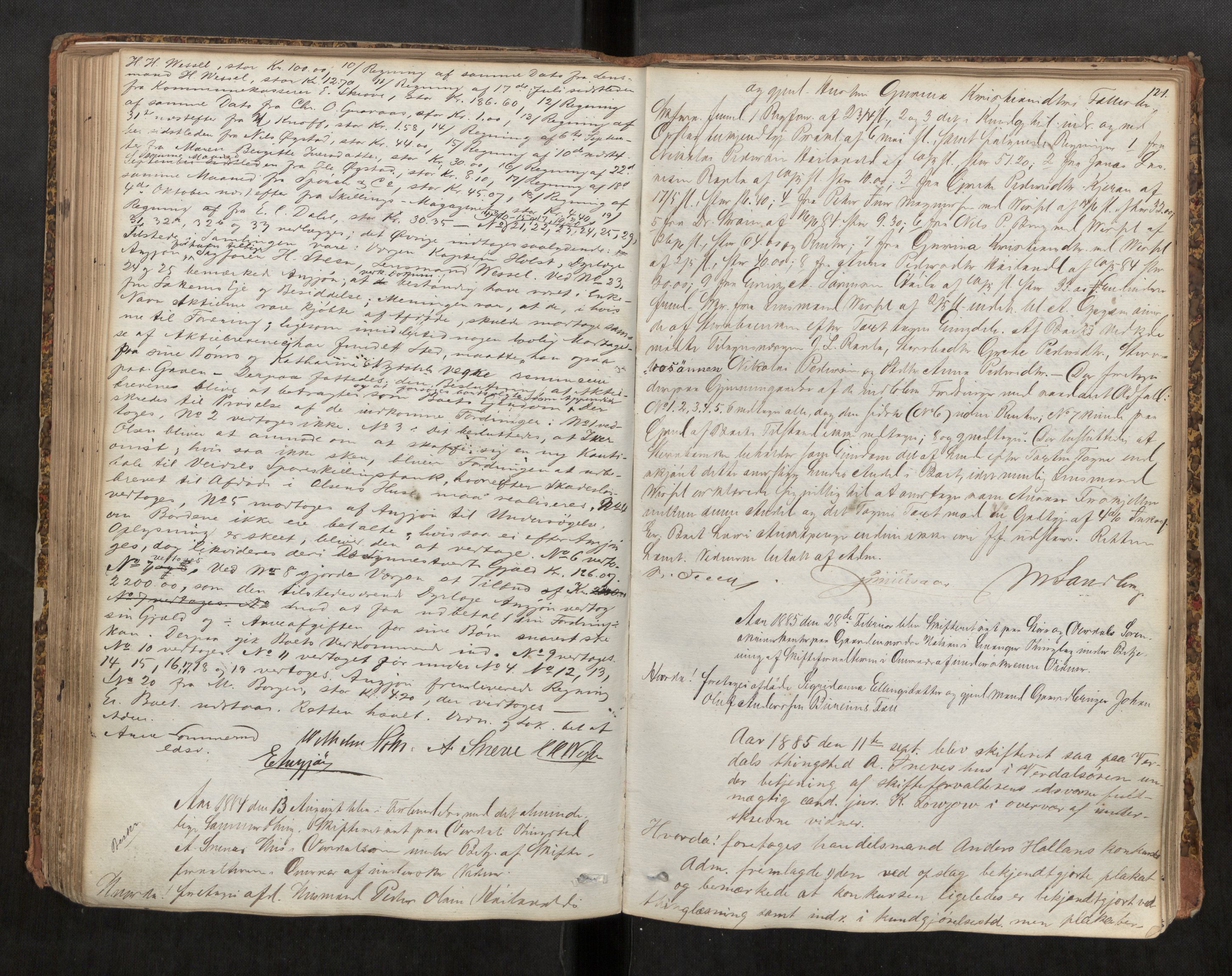 Stjør- og Verdal sorenskriveri, AV/SAT-A-4167/1/3/3B/L0008: Skifteforhandlingsprotokoll, 1848-1899, p. 121