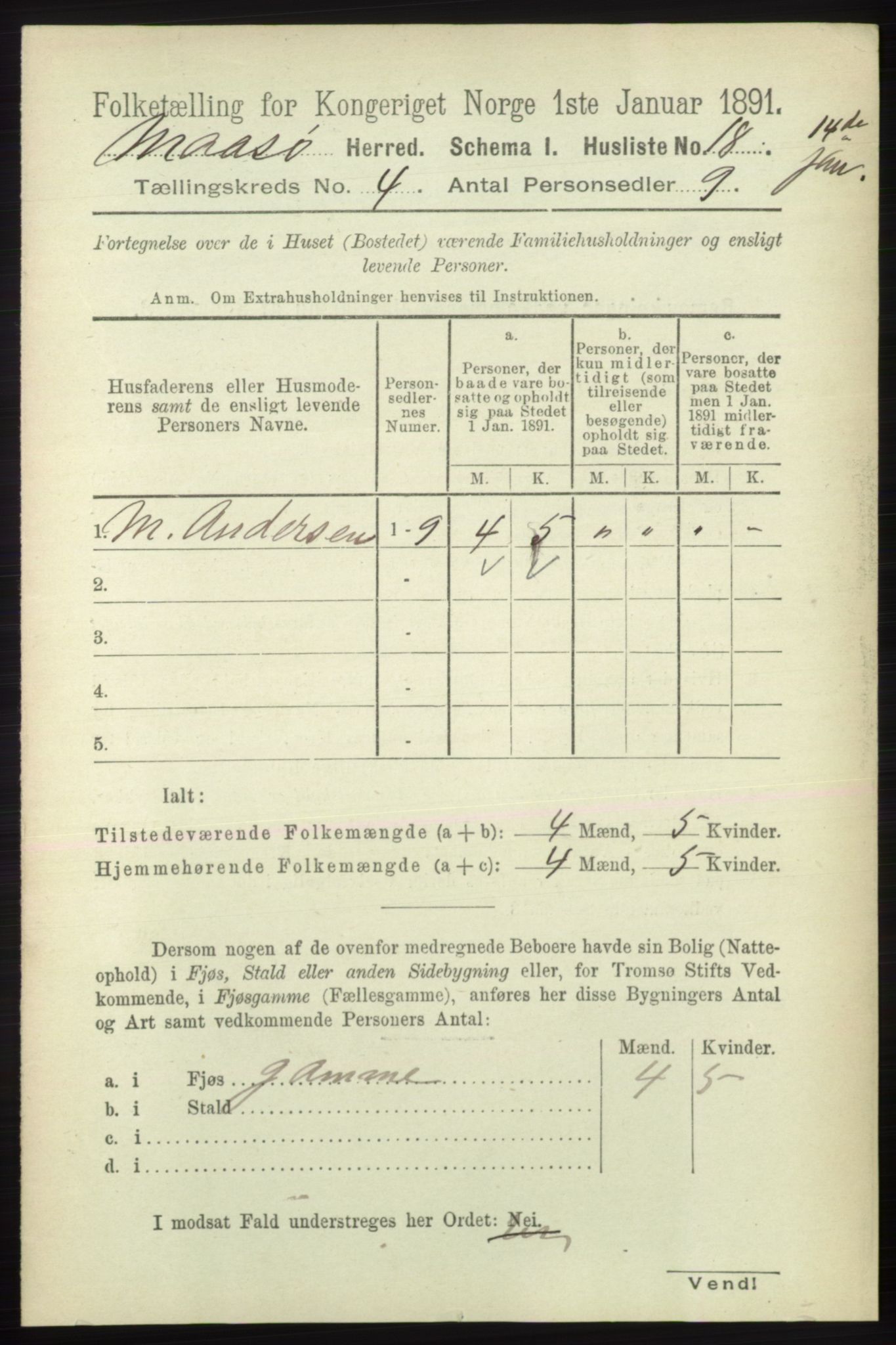 RA, 1891 census for 2018 Måsøy, 1891, p. 524