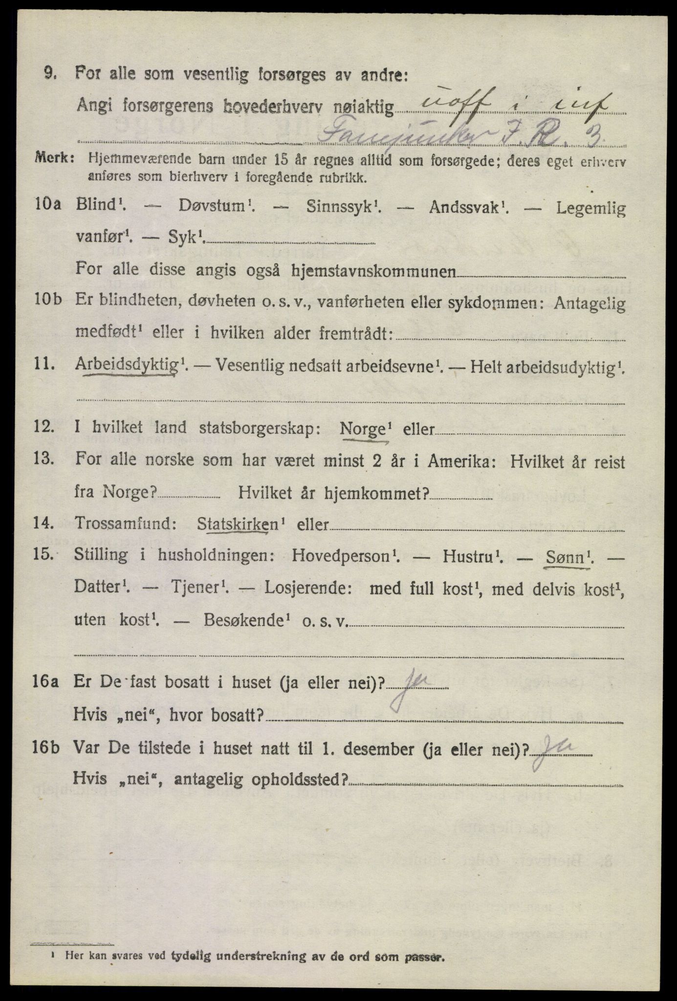 SAKO, 1920 census for Øvre Sandsvær, 1920, p. 1349