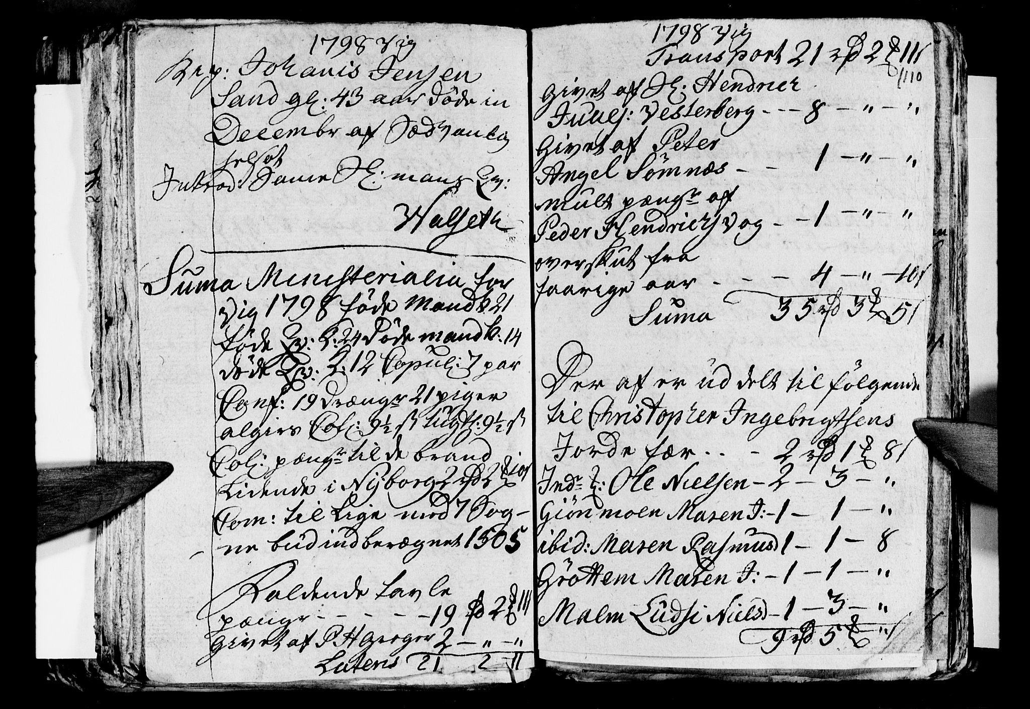 Ministerialprotokoller, klokkerbøker og fødselsregistre - Nordland, AV/SAT-A-1459/812/L0184: Parish register (copy) no. 812C02, 1793-1809, p. 110