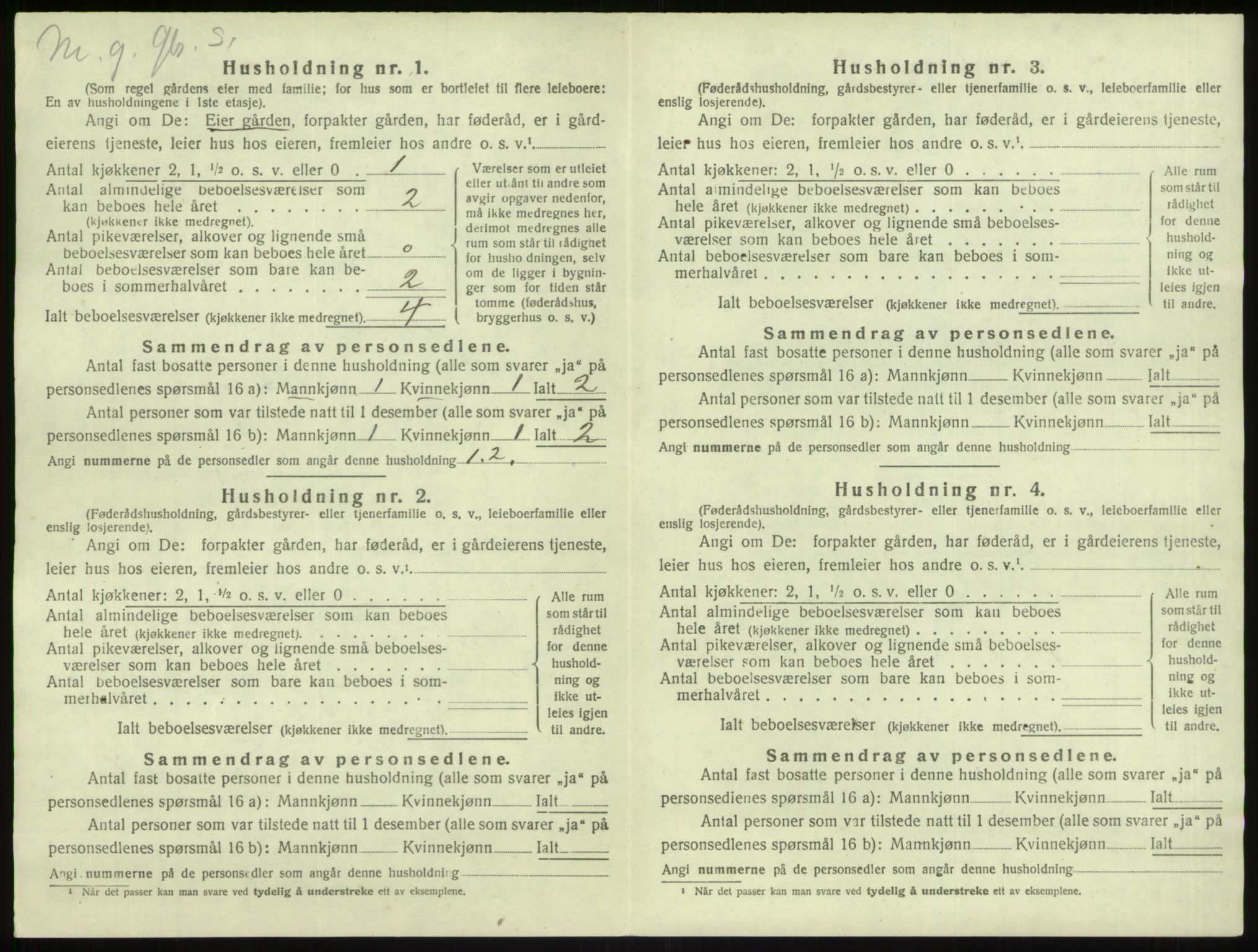 SAB, 1920 census for Lindås, 1920, p. 944