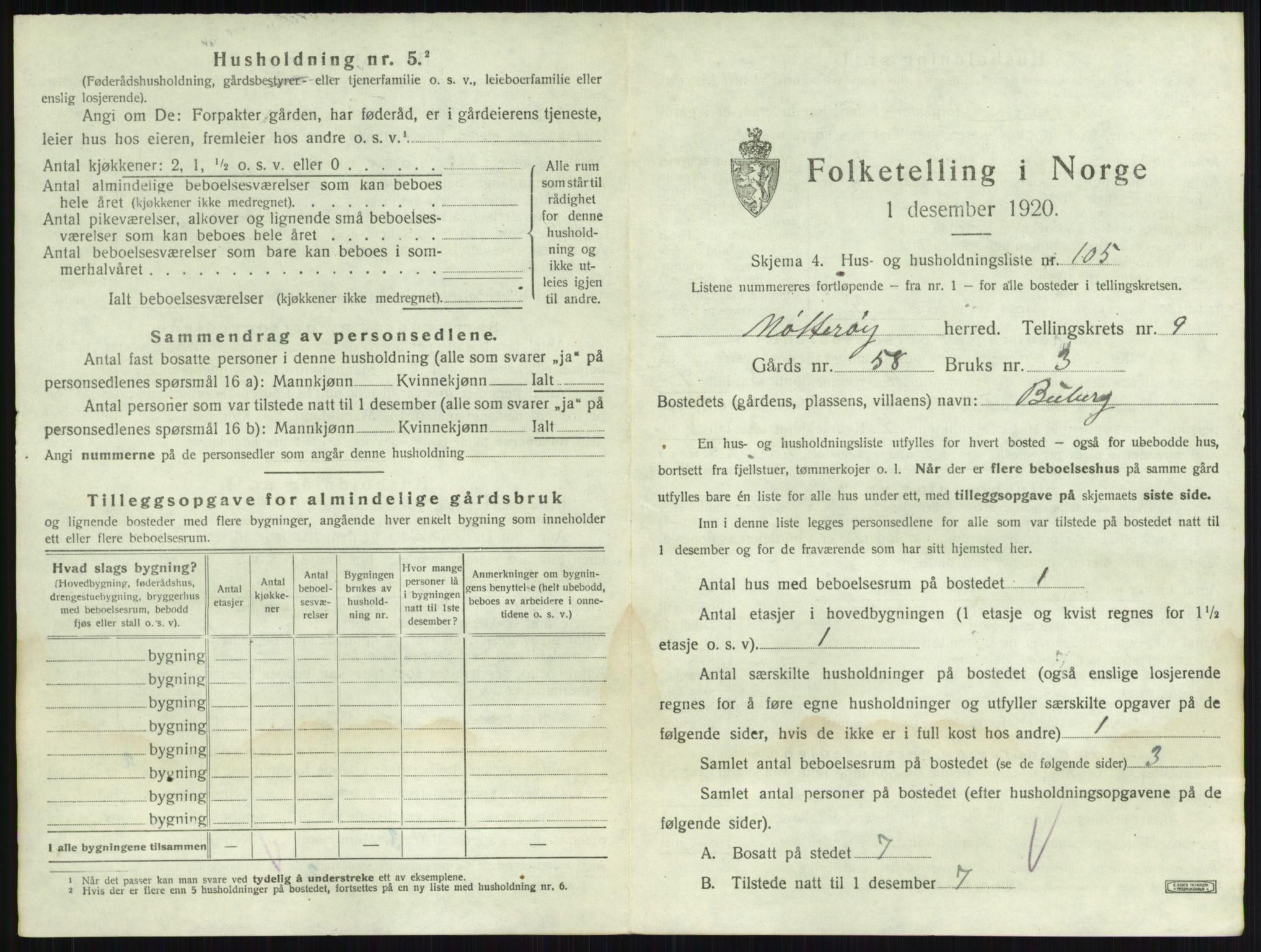 SAKO, 1920 census for Nøtterøy, 1920, p. 1946