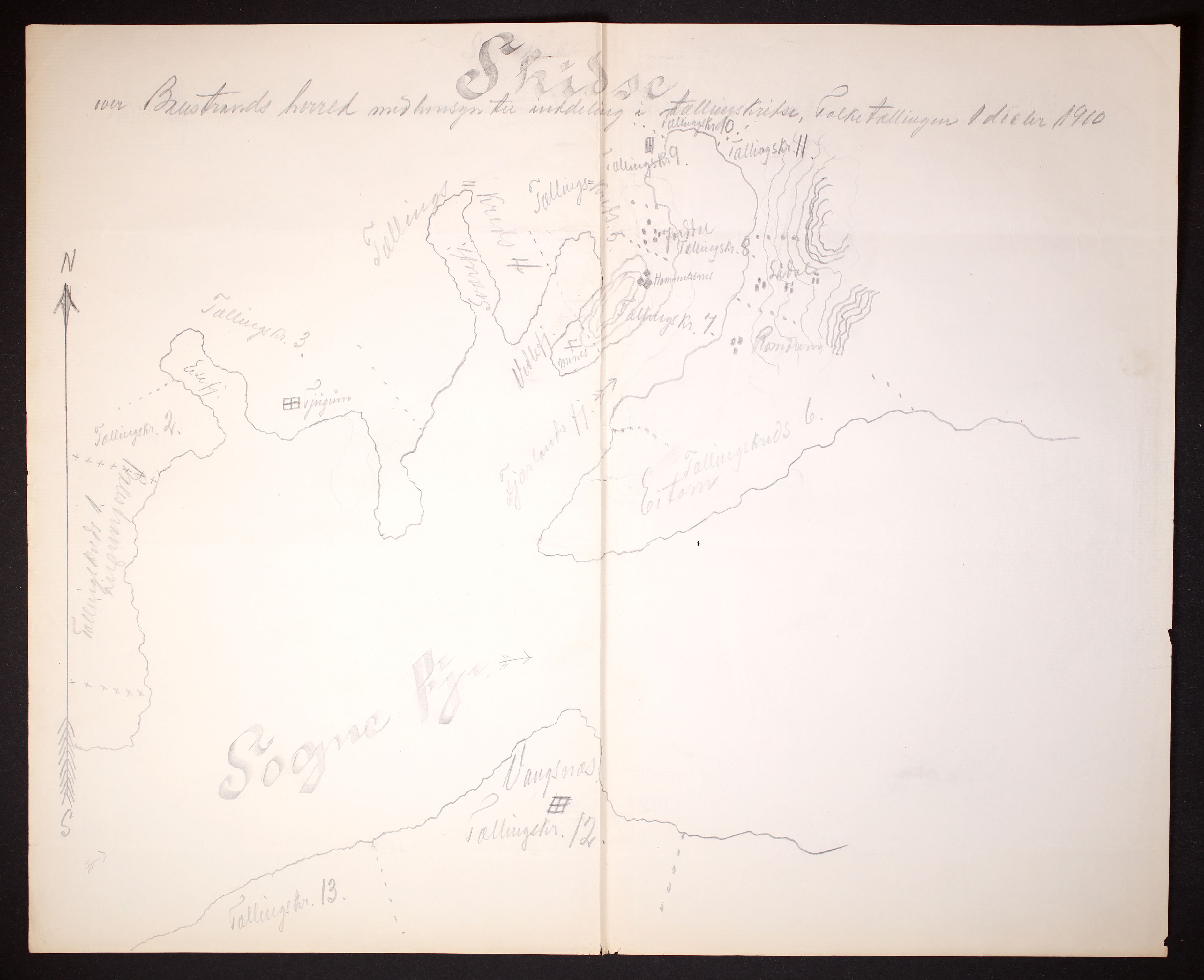 RA, 1910 census for Balestrand, 1910, p. 43