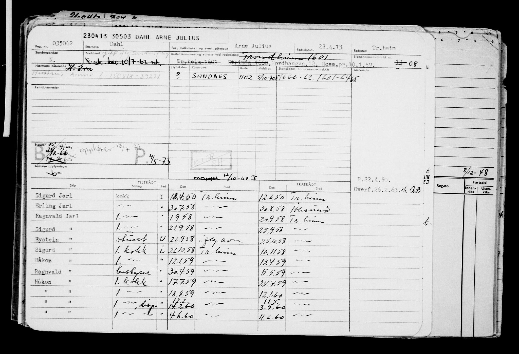 Direktoratet for sjømenn, AV/RA-S-3545/G/Gb/L0112: Hovedkort, 1913, p. 222