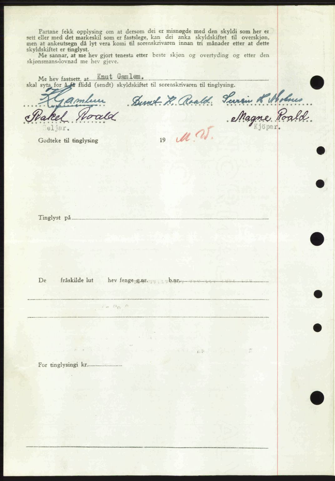 Nordre Sunnmøre sorenskriveri, SAT/A-0006/1/2/2C/2Ca: Mortgage book no. A36, 1950-1950, Diary no: : 2618/1950