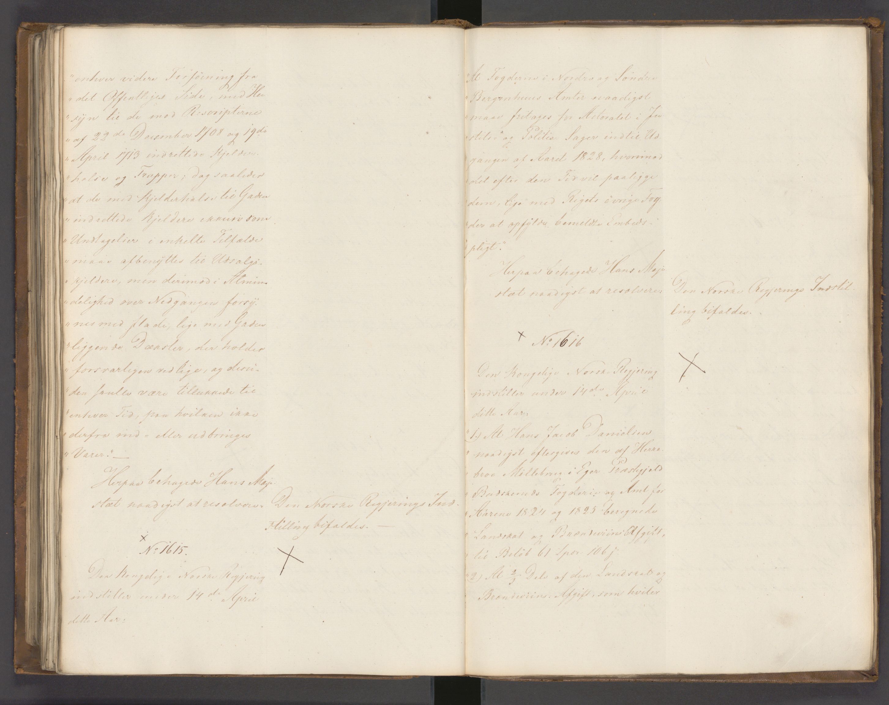 Statsrådssekretariatet, AV/RA-S-1001/A/Ab/L0022: Kgl. res. nr. 1210-1721, 1. halvår, 1826