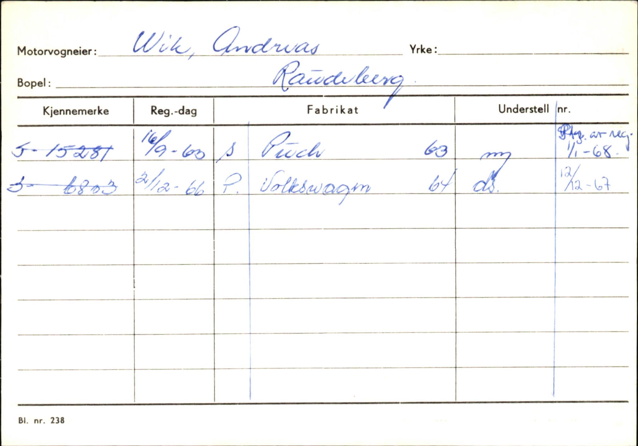 Statens vegvesen, Sogn og Fjordane vegkontor, SAB/A-5301/4/F/L0145: Registerkort Vågsøy S-Å. Årdal I-P, 1945-1975, p. 770