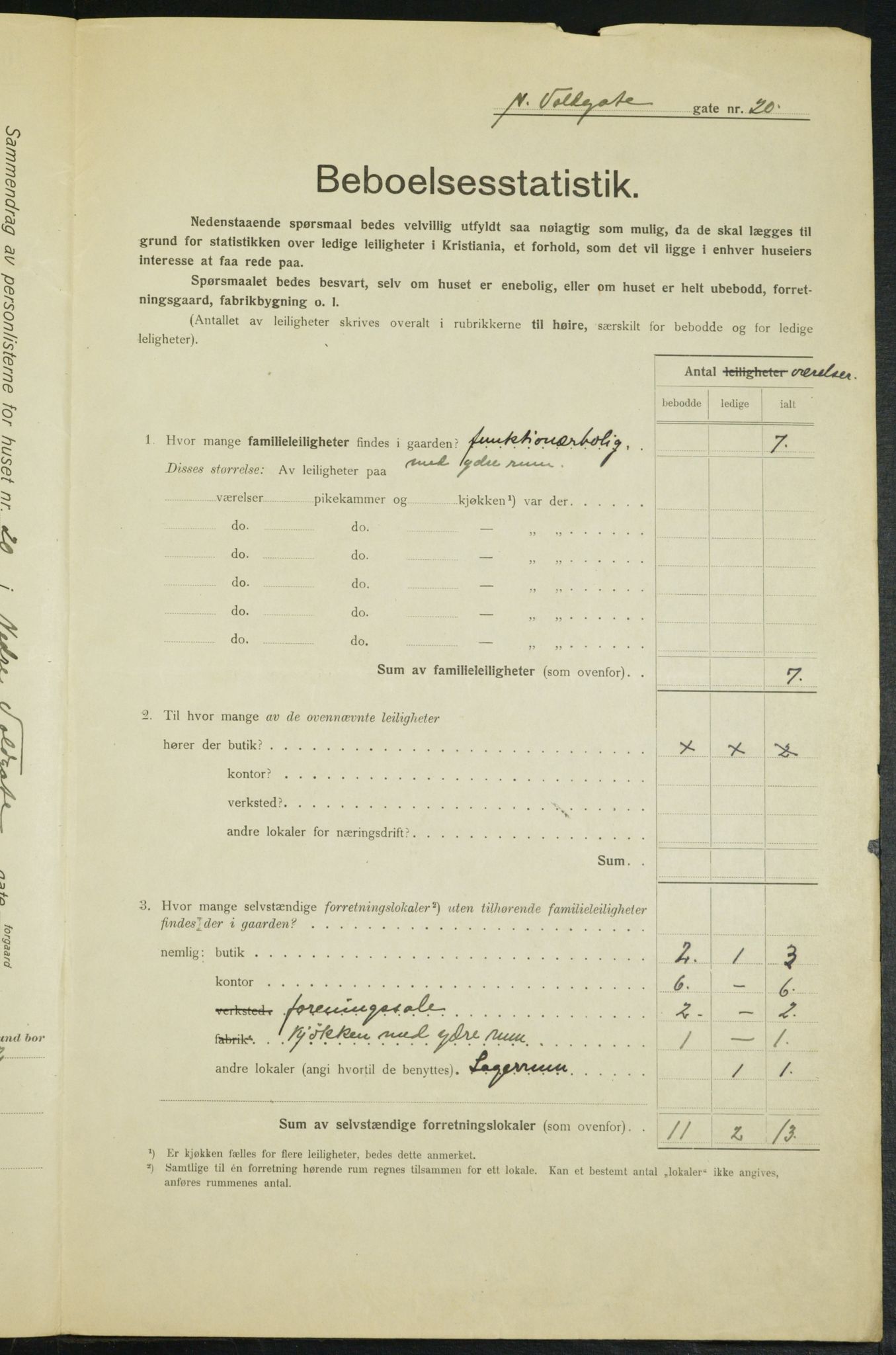 OBA, Municipal Census 1915 for Kristiania, 1915, p. 69047