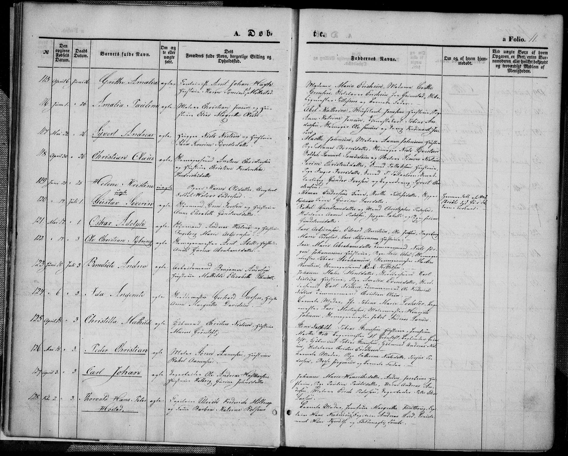 Kristiansand domprosti, SAK/1112-0006/F/Fa/L0013: Parish register (official) no. A 13, 1842-1851, p. 11