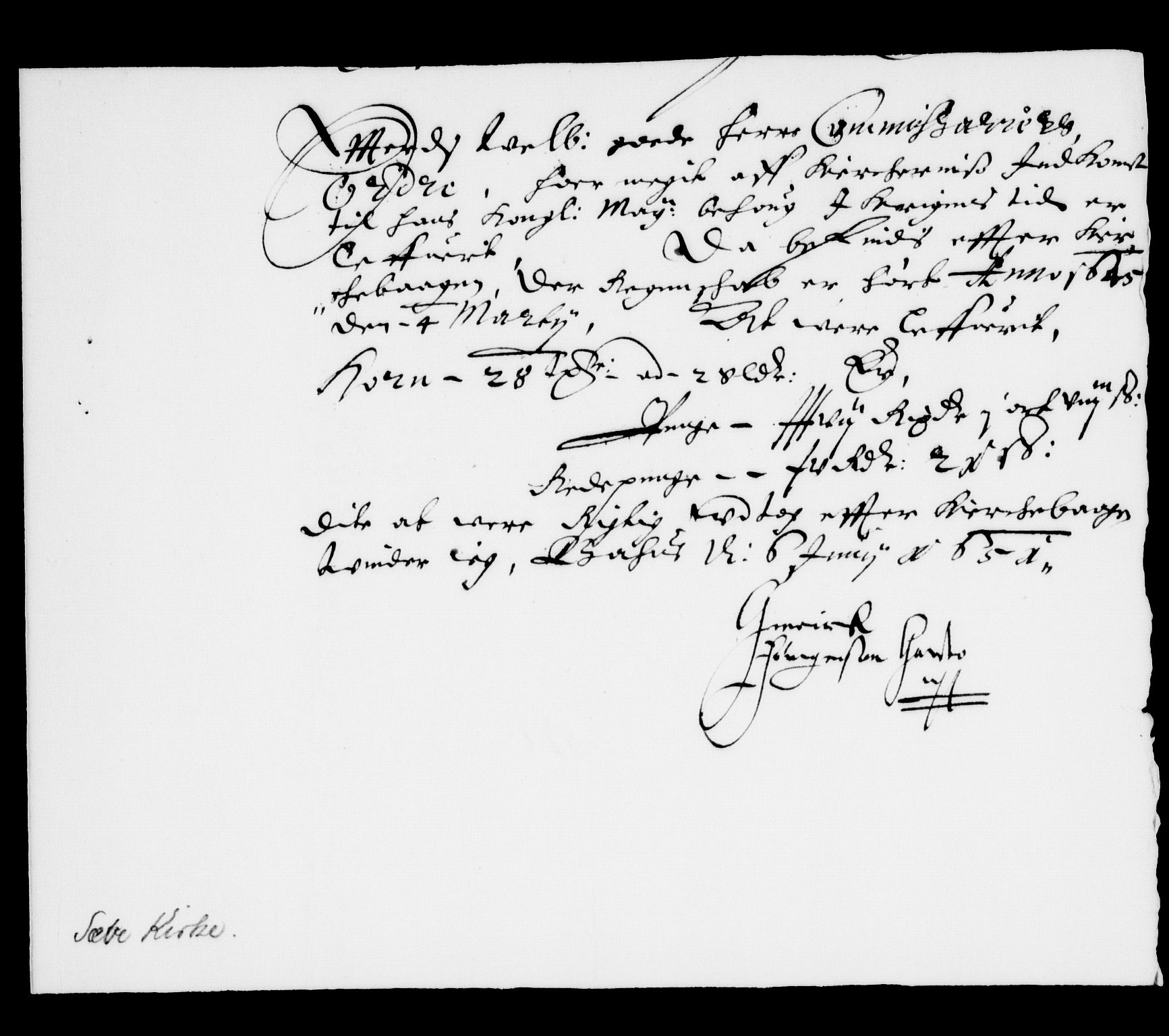 Danske Kanselli, Skapsaker, AV/RA-EA-4061/F/L0009: Skap 8, pakke 150B, litra A-AA, 1644-1651, p. 36