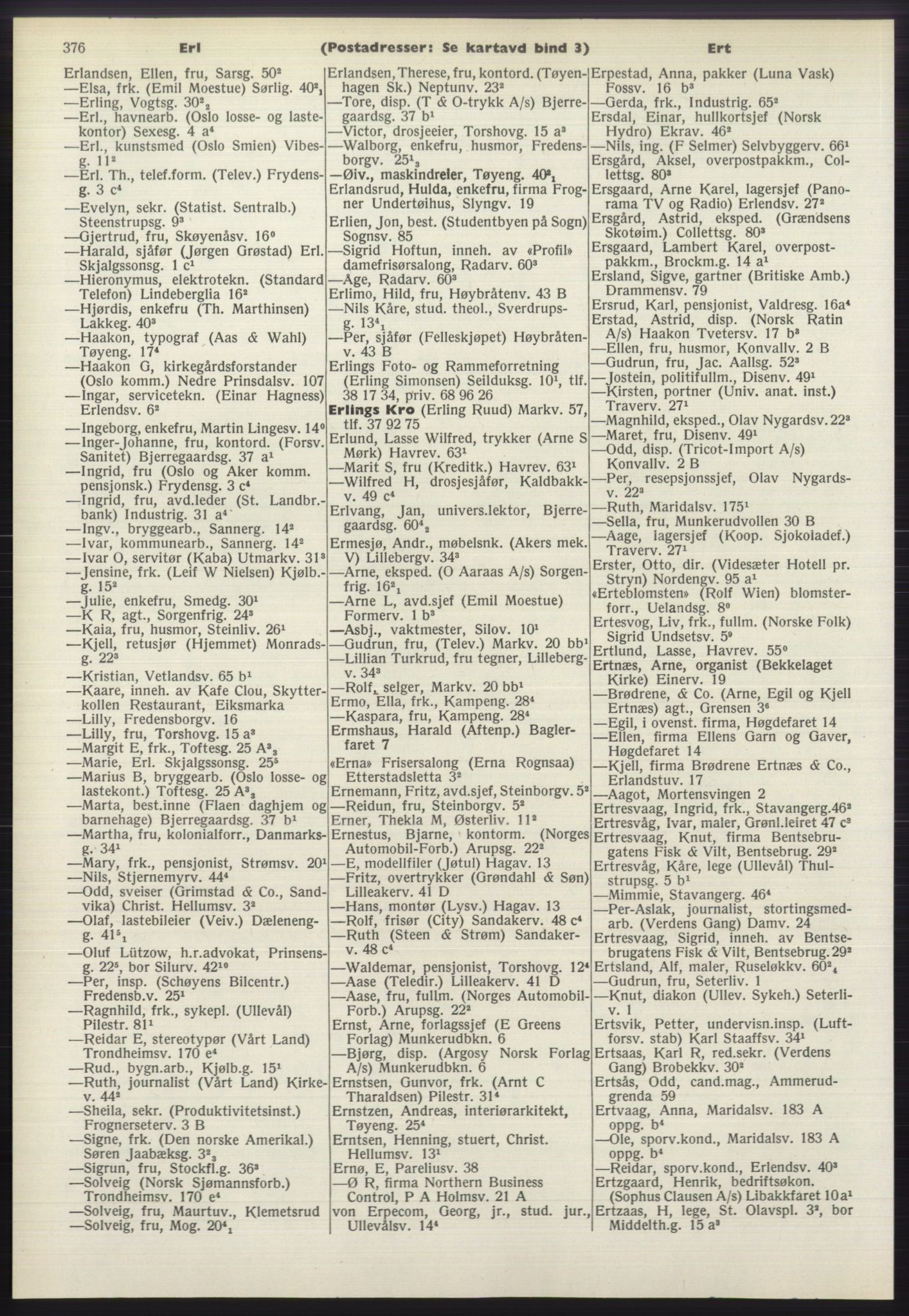 Kristiania/Oslo adressebok, PUBL/-, 1970-1971, p. 376