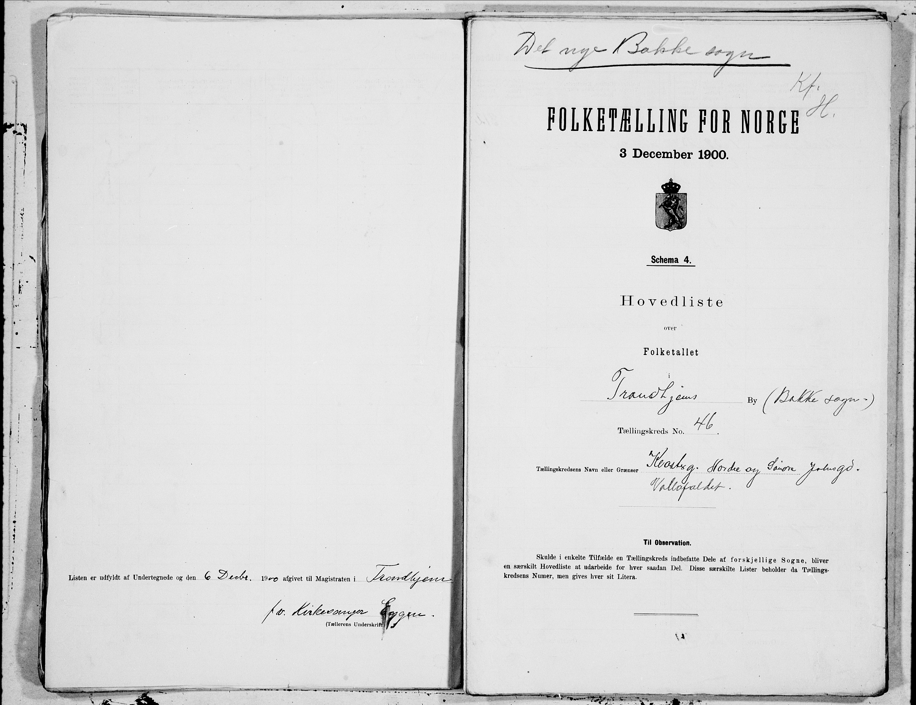 SAT, 1900 census for Trondheim, 1900, p. 91