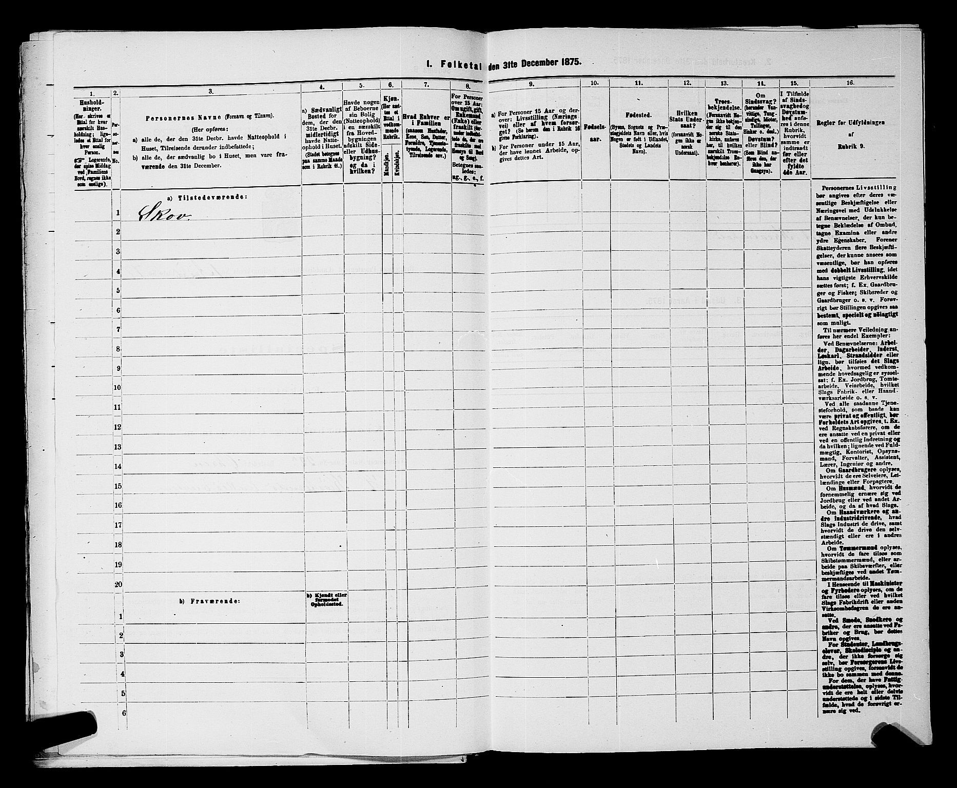 SAKO, 1875 census for 0626P Lier, 1875, p. 238