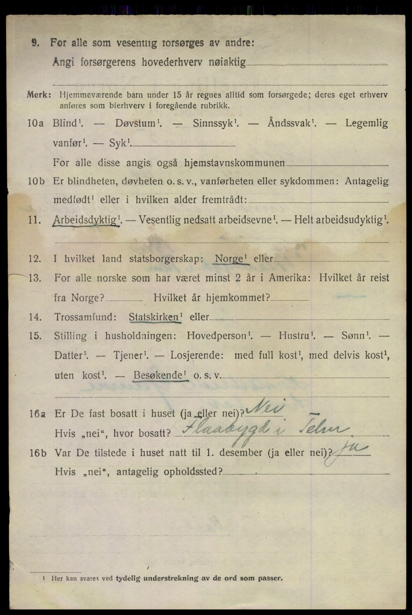 SAKO, 1920 census for Holla, 1920, p. 7434