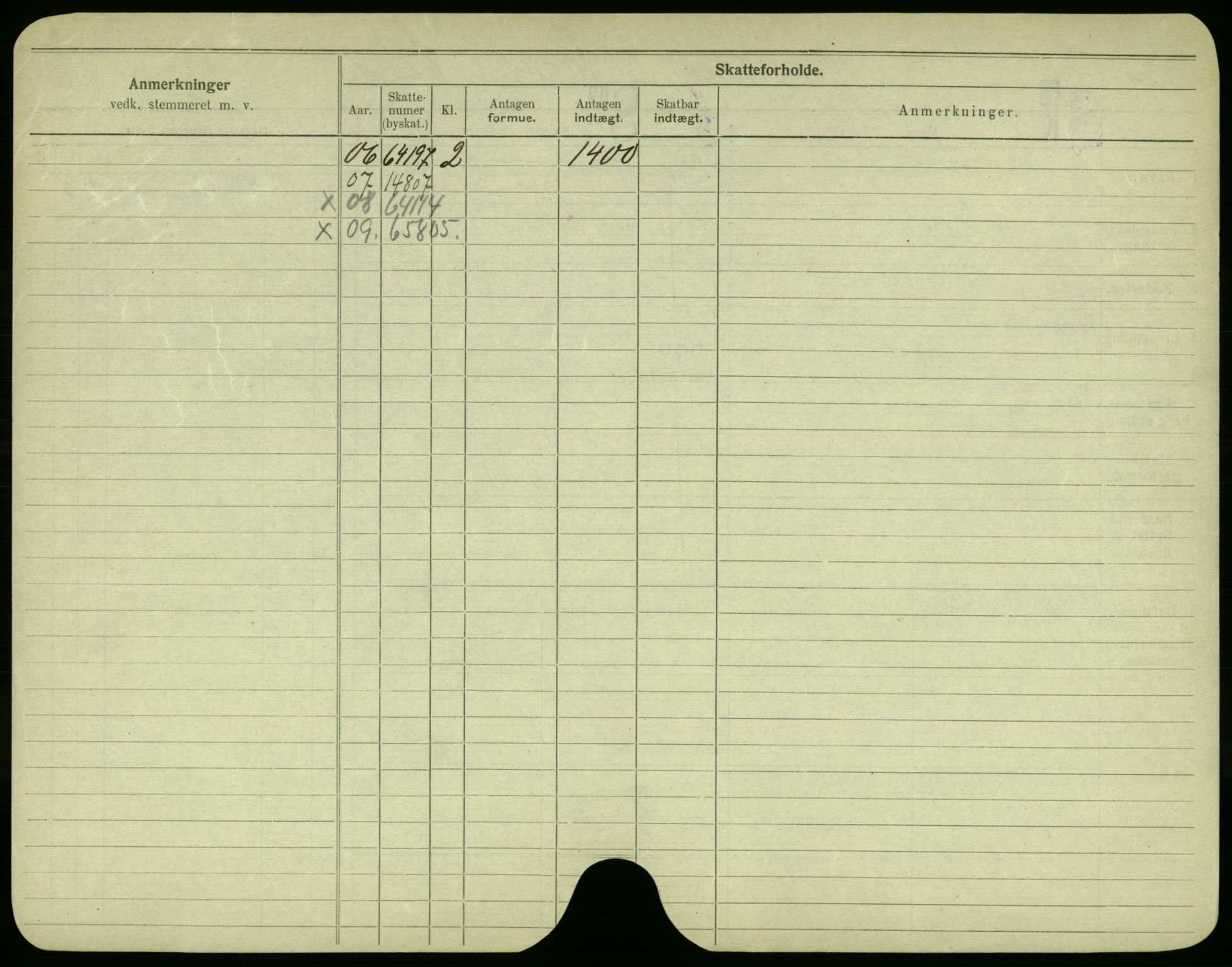 Oslo folkeregister, Registerkort, SAO/A-11715/F/Fa/Fac/L0005: Menn, 1906-1914, p. 302b