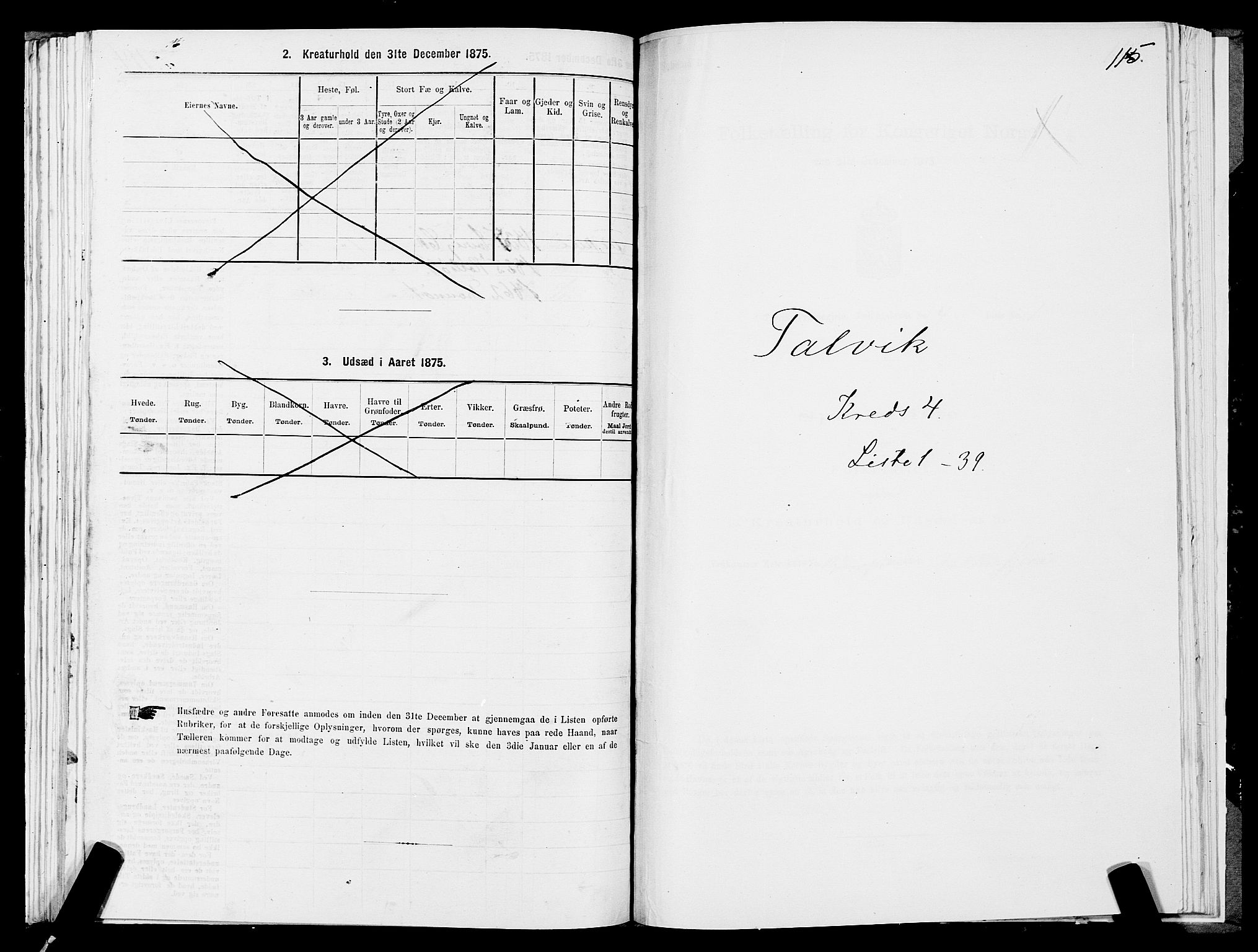 SATØ, 1875 census for 2013P Talvik, 1875, p. 2115