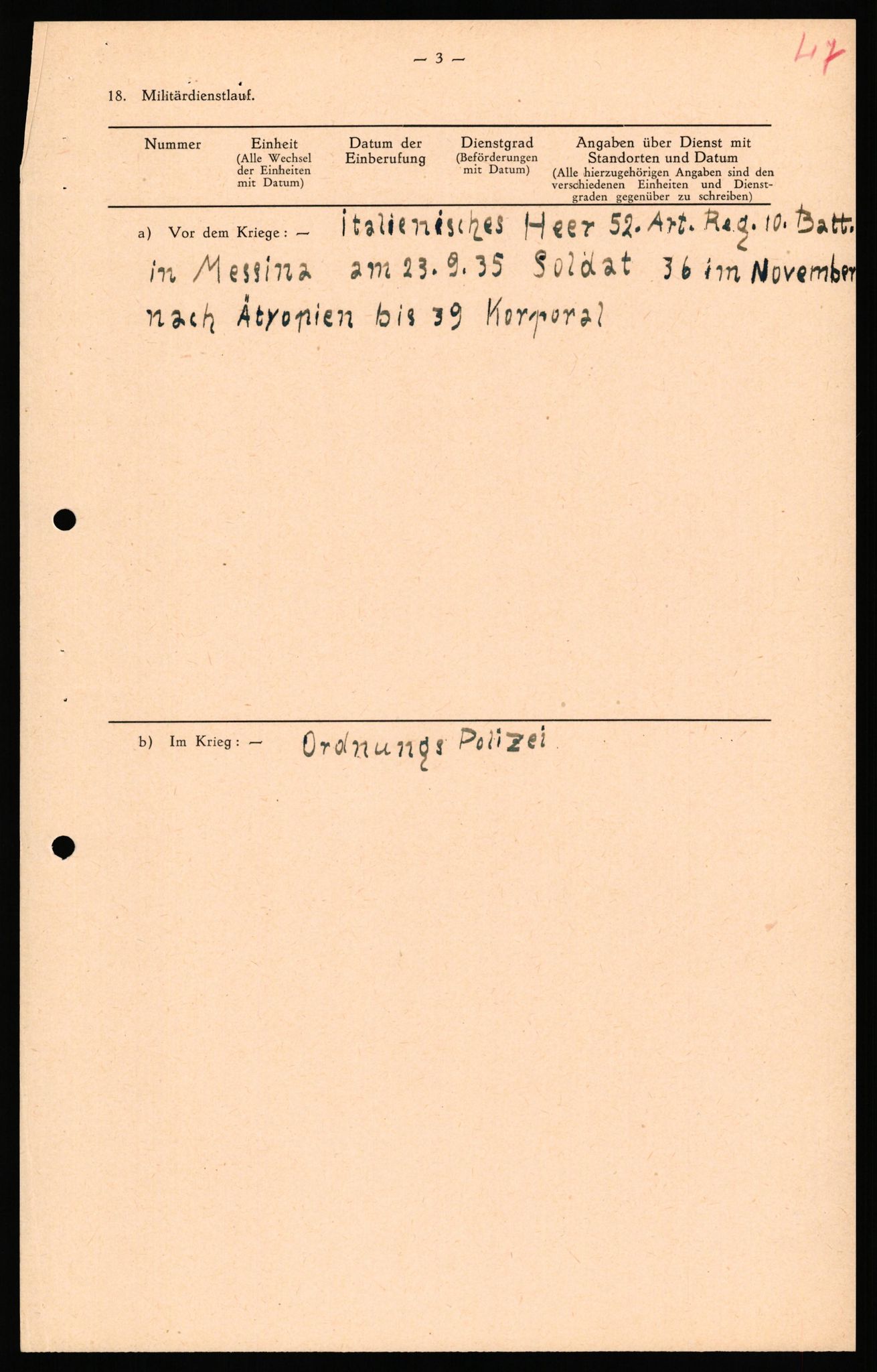 Forsvaret, Forsvarets overkommando II, AV/RA-RAFA-3915/D/Db/L0039: CI Questionaires. Tyske okkupasjonsstyrker i Norge. Østerrikere., 1945-1946, p. 287