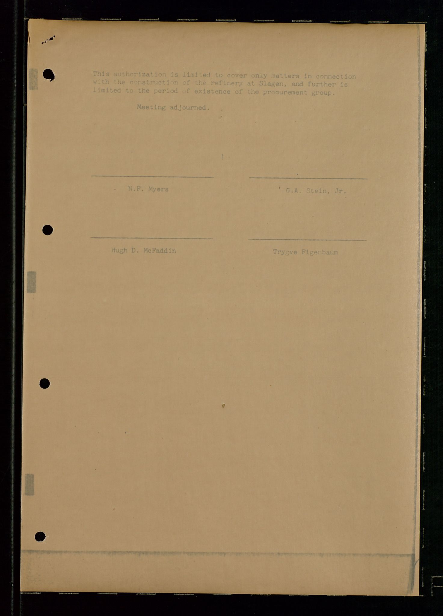 PA 1537 - A/S Essoraffineriet Norge, AV/SAST-A-101957/A/Aa/L0002/0001: Styremøter / Shareholder meetings, Board meeting minutes, 1957-1961, p. 125