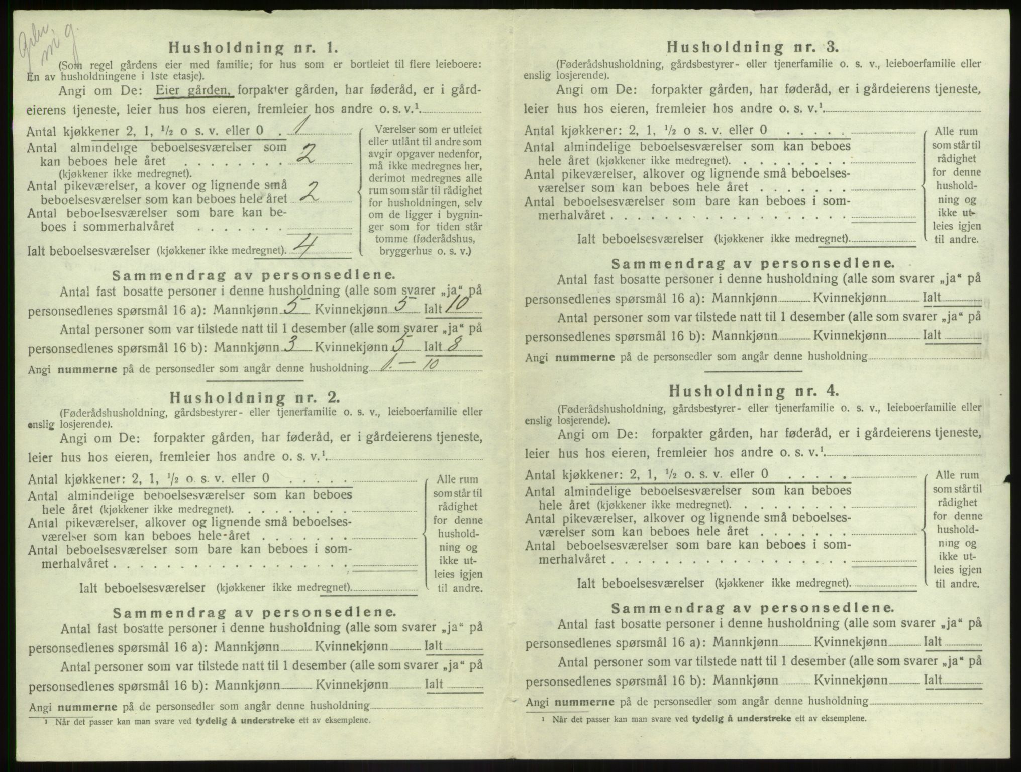 SAB, 1920 census for Naustdal, 1920, p. 713