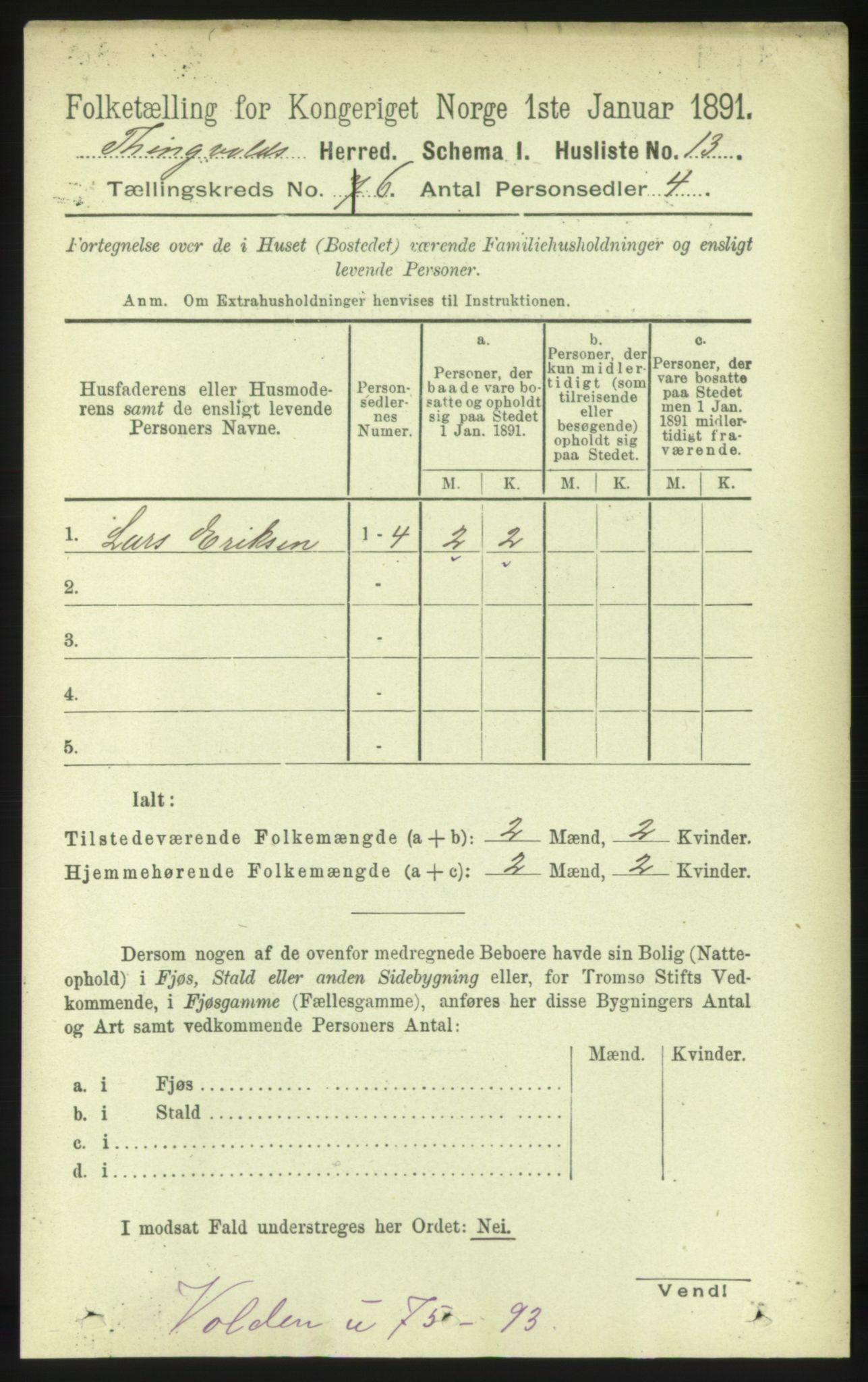 RA, 1891 census for 1560 Tingvoll, 1891, p. 2382