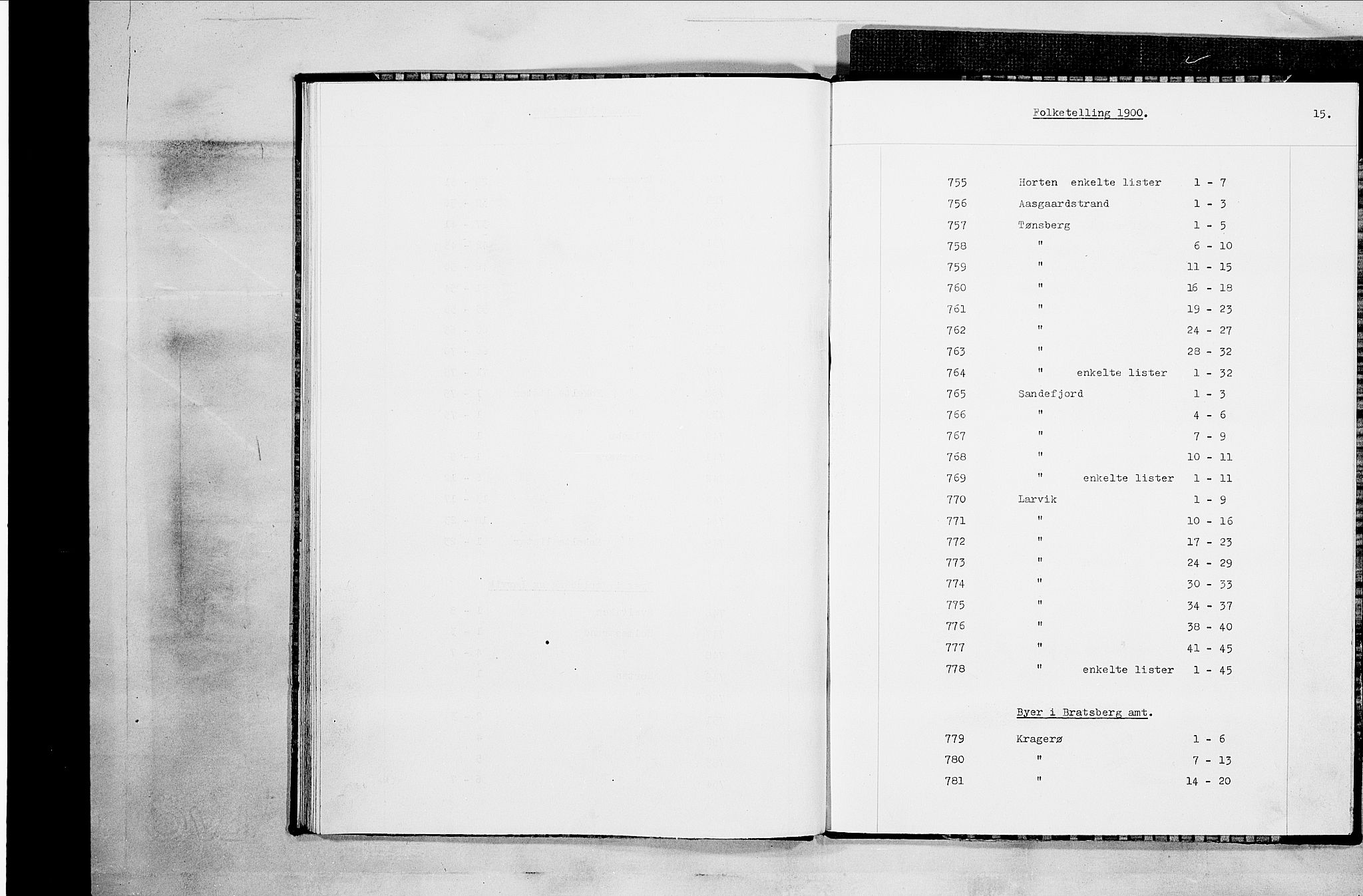 SAKO, 1900 census for Kragerø, 1900, p. 849