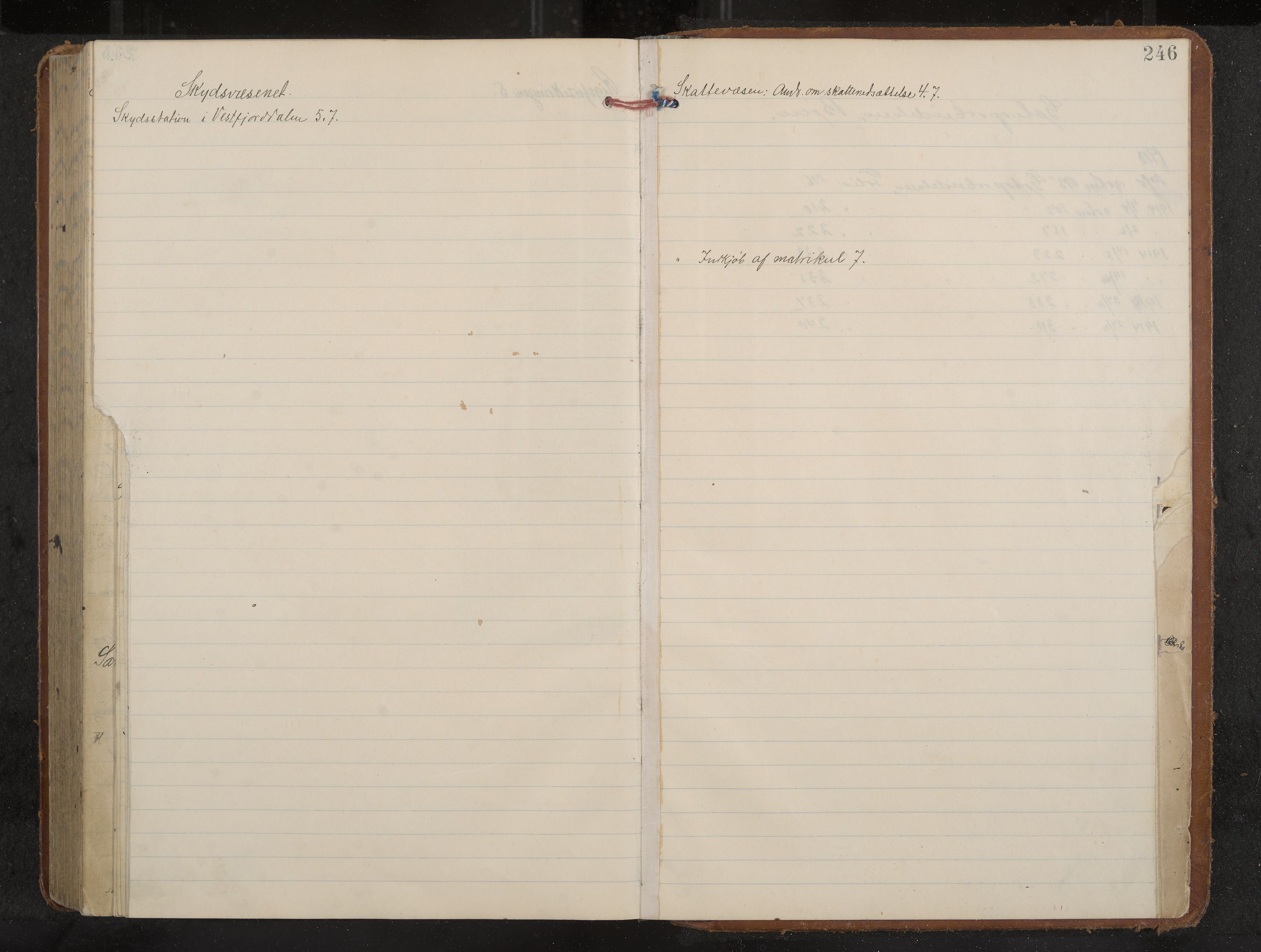 Tinn formannskap og sentraladministrasjon, IKAK/0826021-1/A/Aa/L0003: Møtebok med register, 1904-1914, p. 246