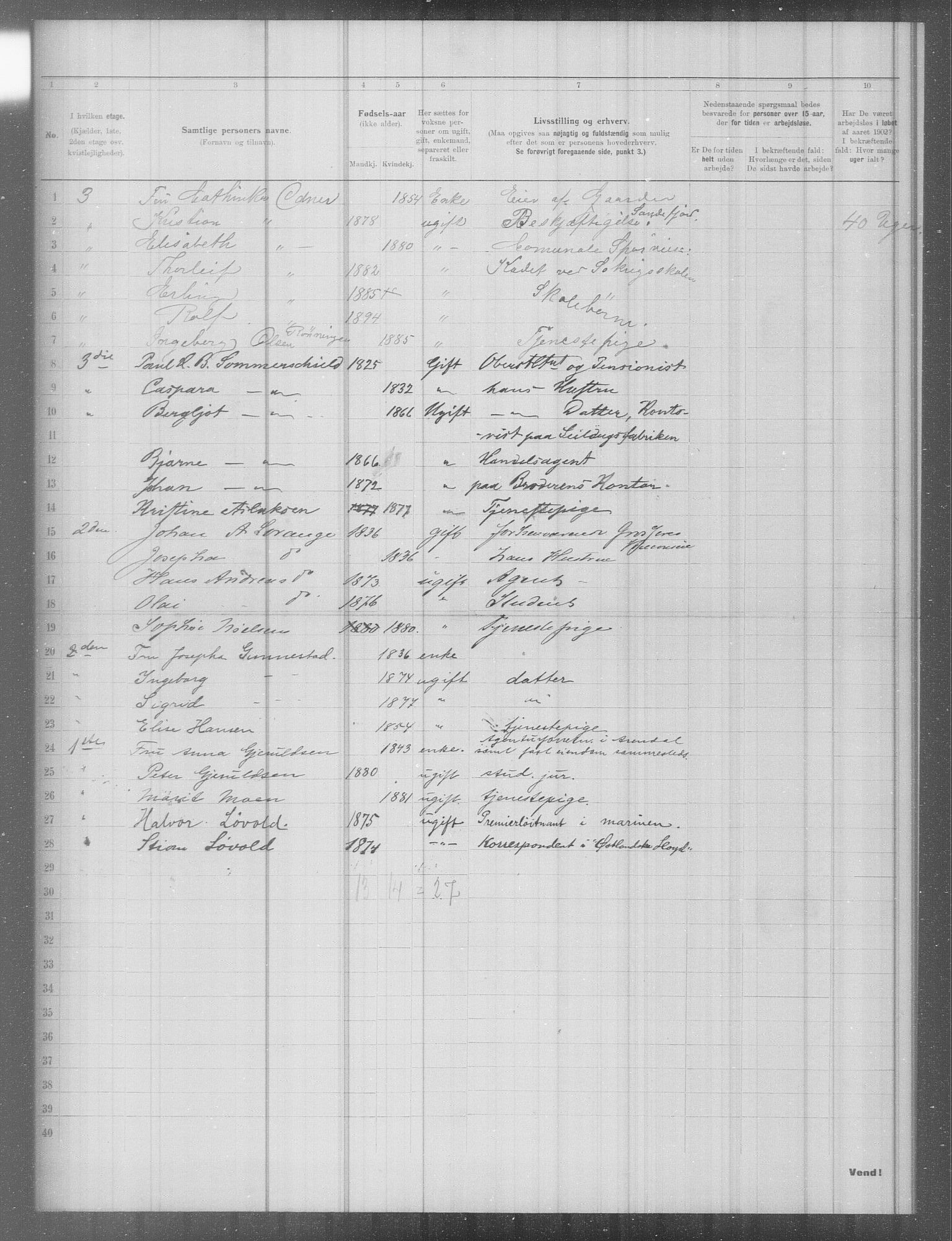 OBA, Municipal Census 1902 for Kristiania, 1902, p. 6730