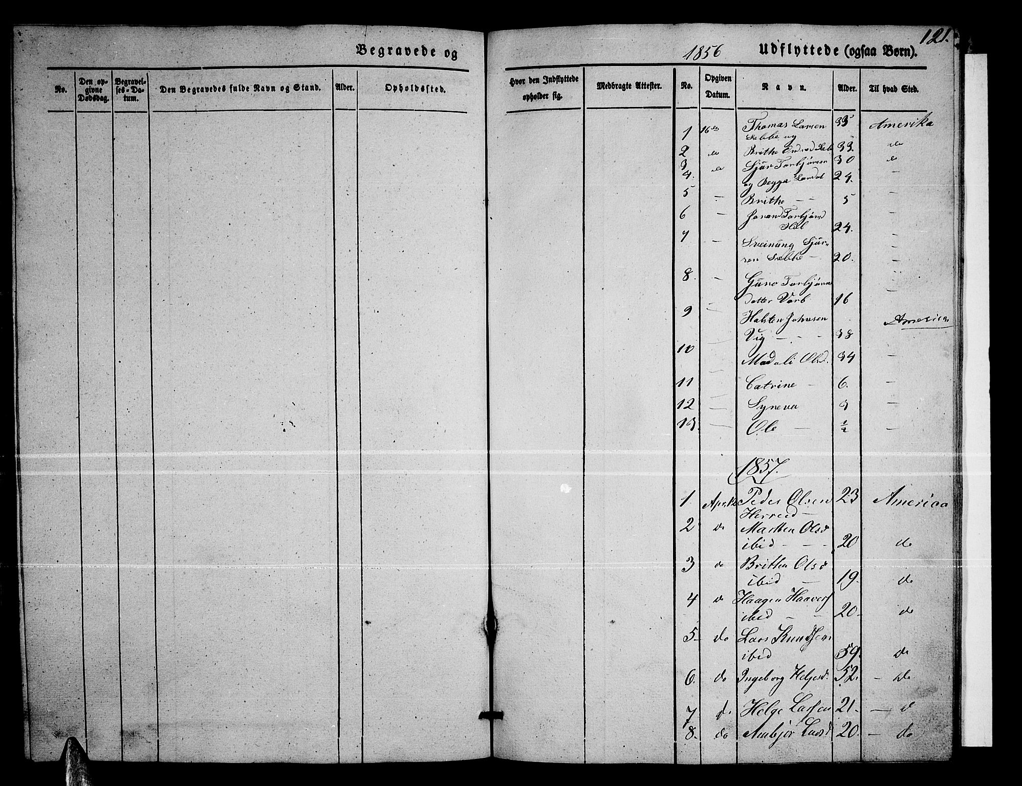 Ullensvang sokneprestembete, SAB/A-78701/H/Hab: Parish register (copy) no. C 1, 1855-1871, p. 121
