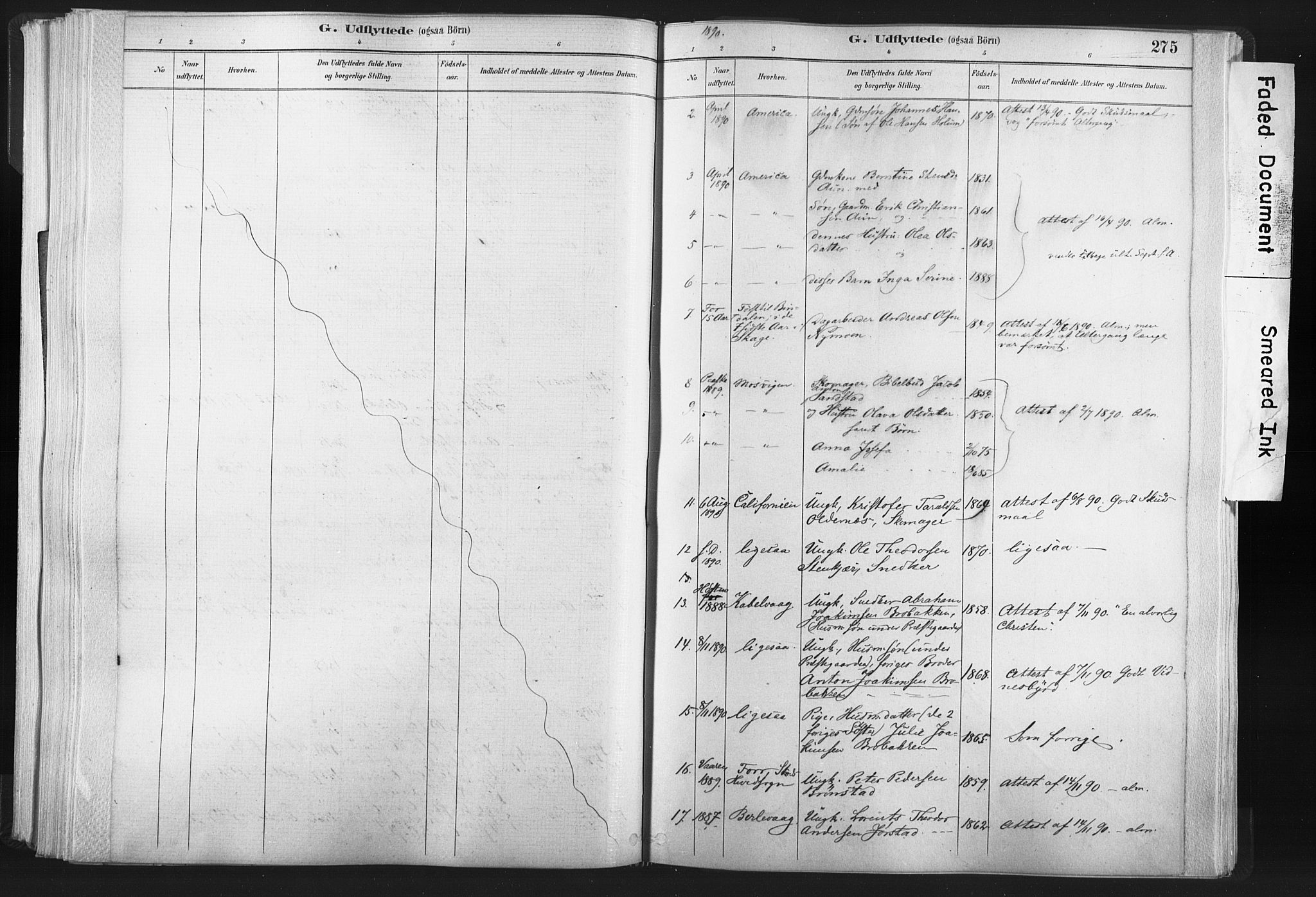 Ministerialprotokoller, klokkerbøker og fødselsregistre - Nord-Trøndelag, SAT/A-1458/749/L0474: Parish register (official) no. 749A08, 1887-1903, p. 275