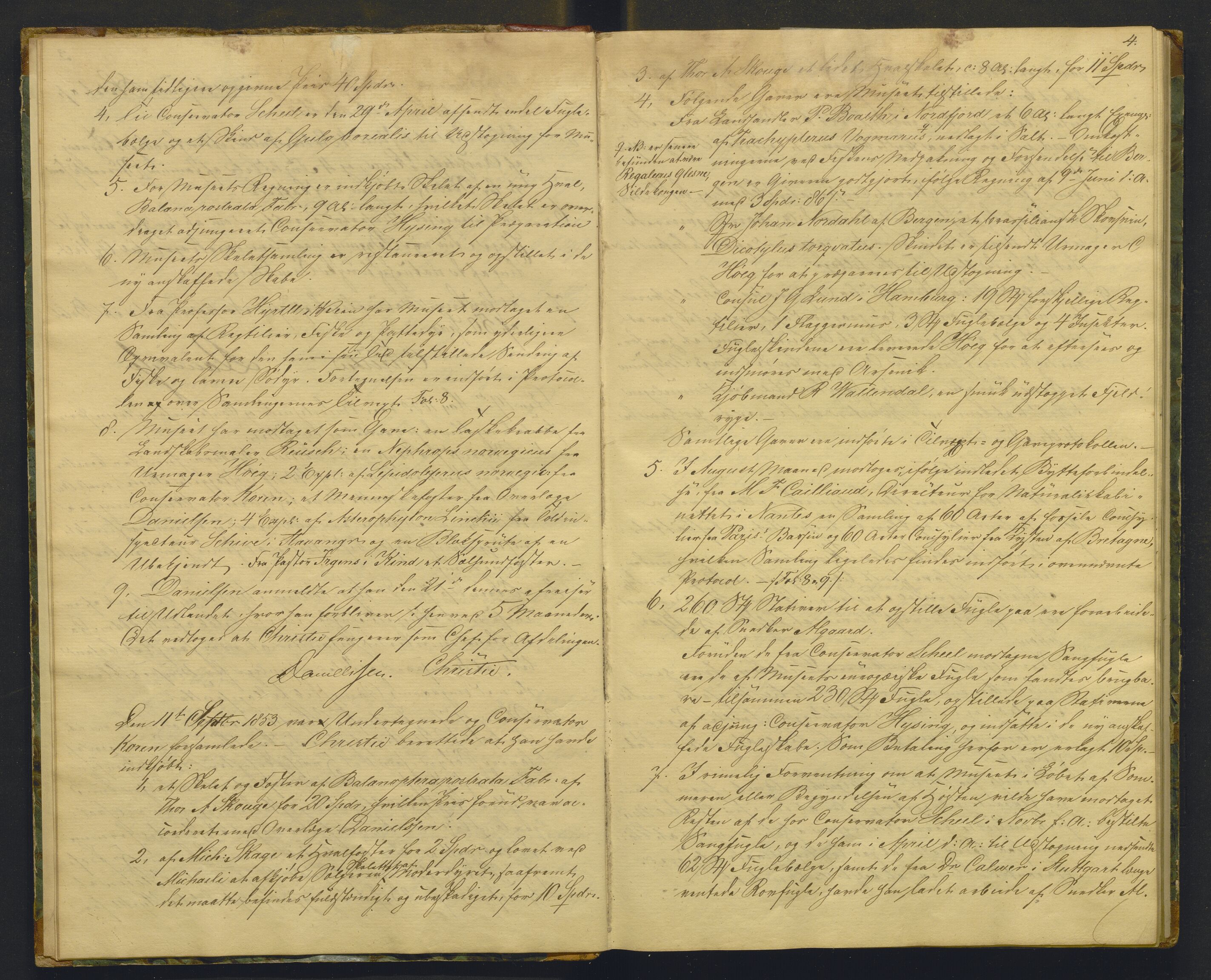 Bergens Museum, AV/SAB-A-17301/08/A/L0001: Forhandlingsprotokoll , 1852-1900, p. 3b-4a