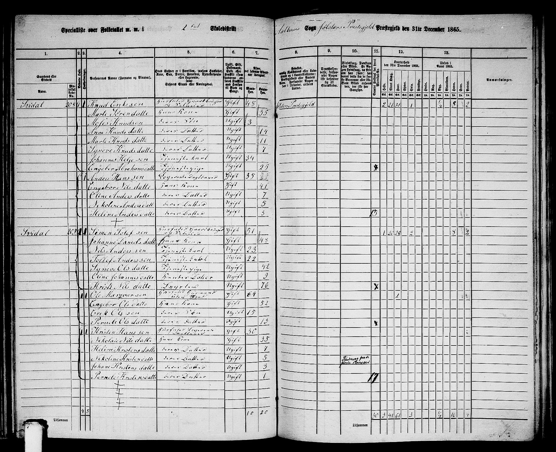 RA, 1865 census for Jølster, 1865, p. 88