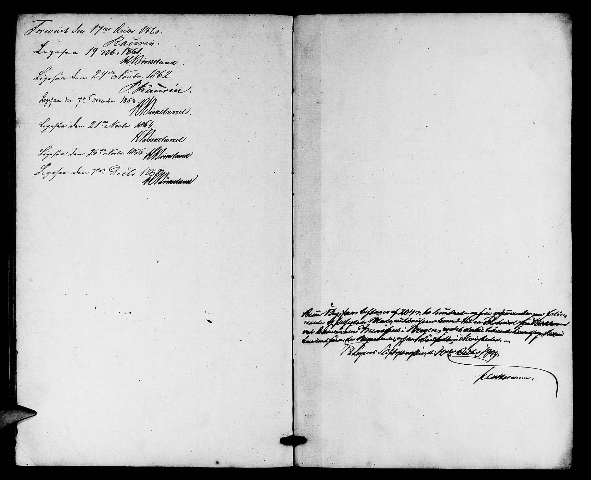 Domkirken sokneprestembete, SAB/A-74801/H/Hab/L0039: Parish register (copy) no. E 3, 1860-1868