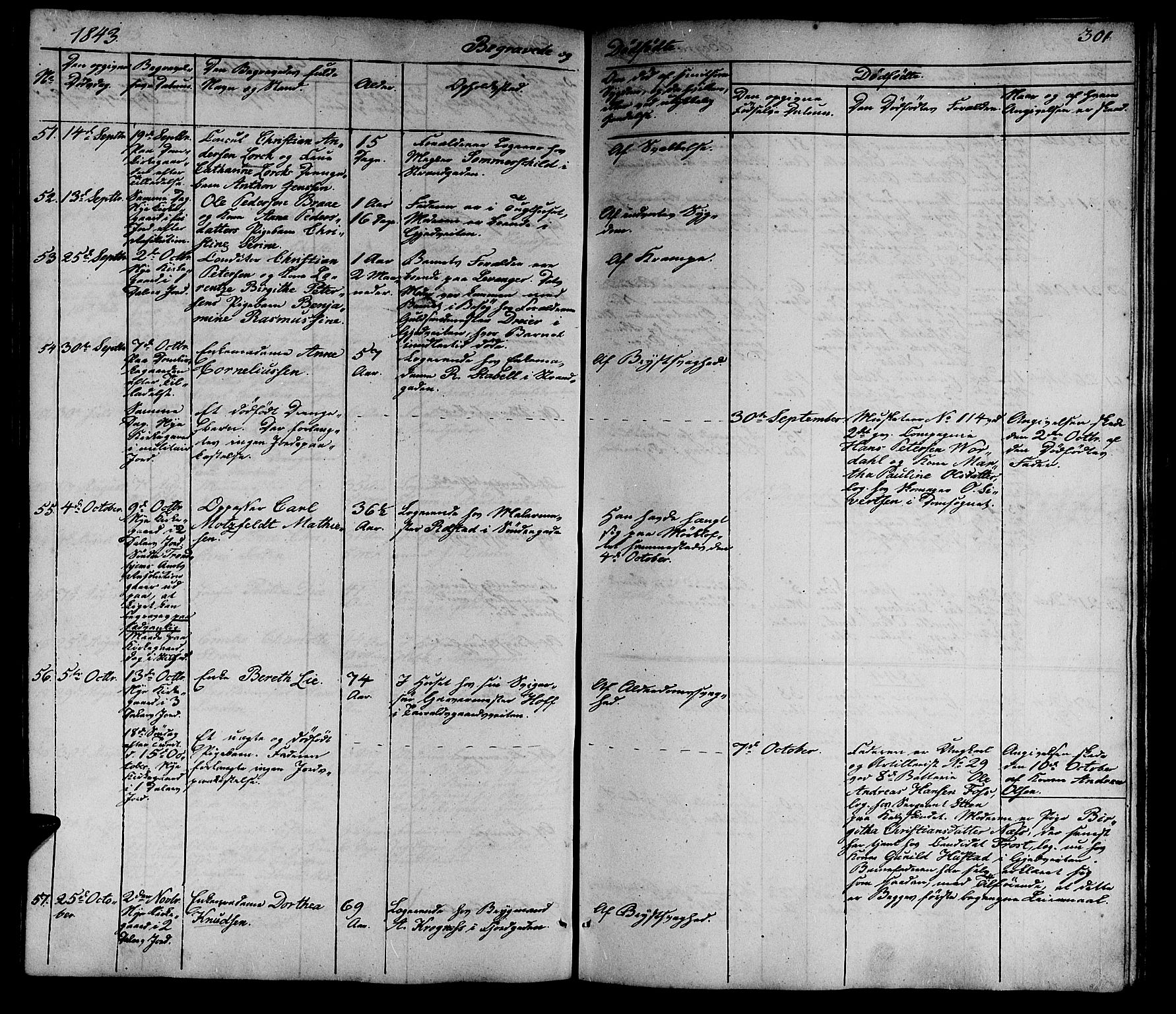 Ministerialprotokoller, klokkerbøker og fødselsregistre - Sør-Trøndelag, SAT/A-1456/602/L0136: Parish register (copy) no. 602C04, 1833-1845, p. 301