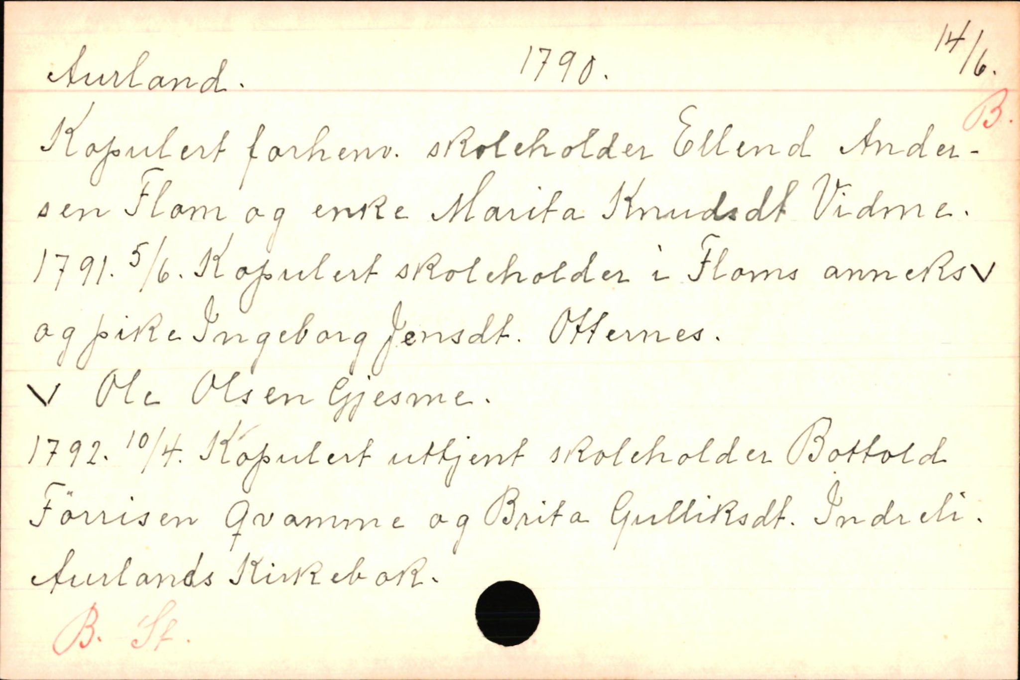 Haugen, Johannes - lærer, AV/SAB-SAB/PA-0036/01/L0001: Om klokkere og lærere, 1521-1904, p. 9172
