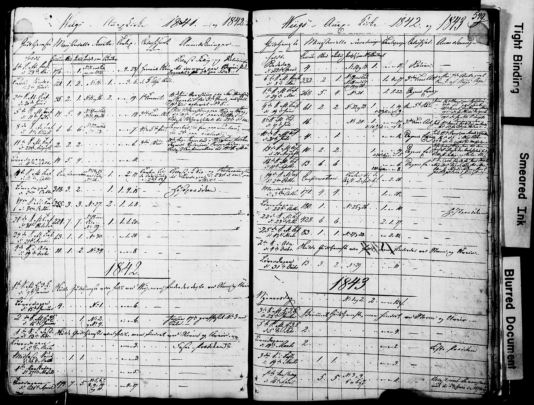 Ministerialprotokoller, klokkerbøker og fødselsregistre - Nordland, AV/SAT-A-1459/812/L0176: Parish register (official) no. 812A05, 1834-1874, p. 549