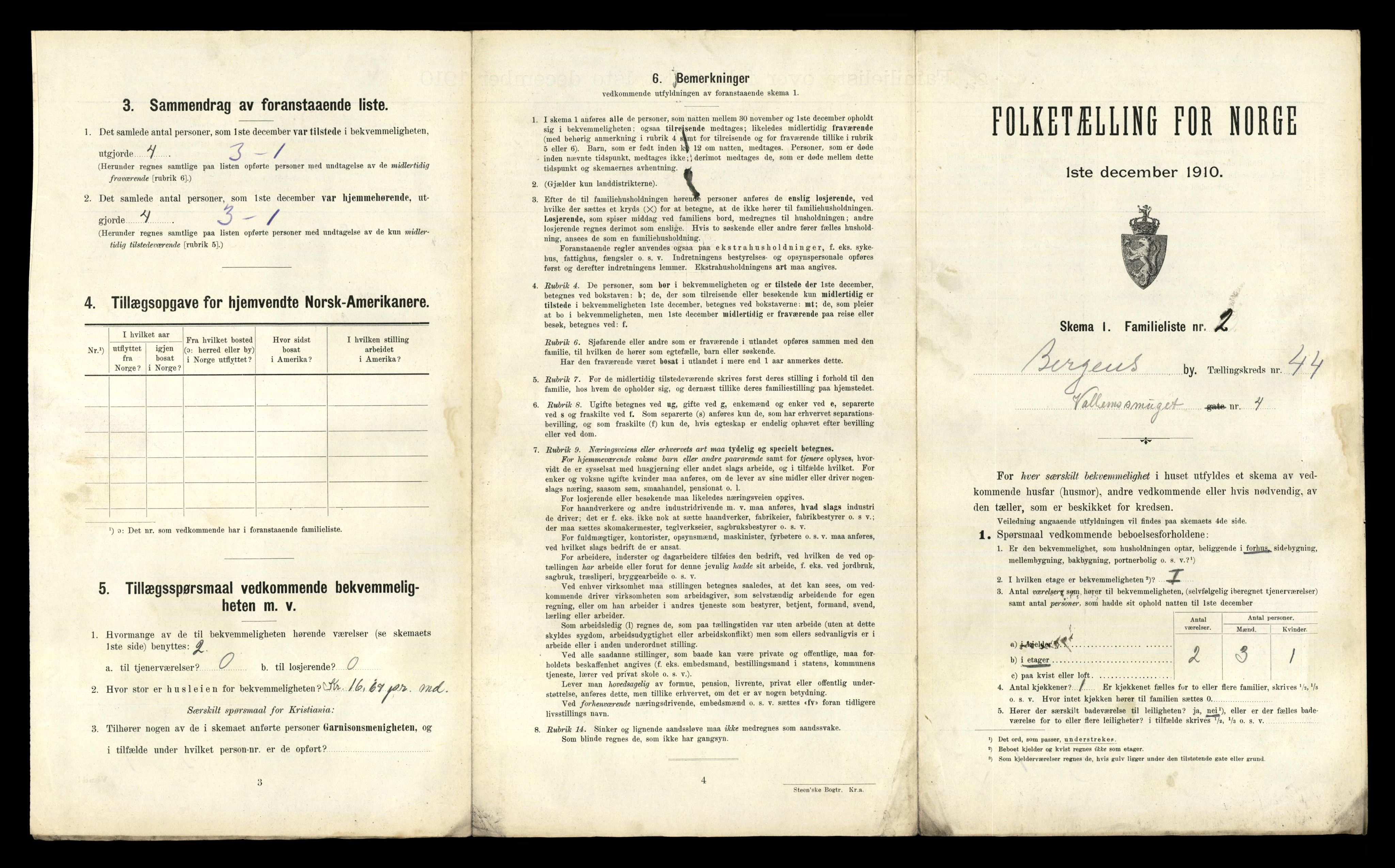 RA, 1910 census for Bergen, 1910, p. 14903