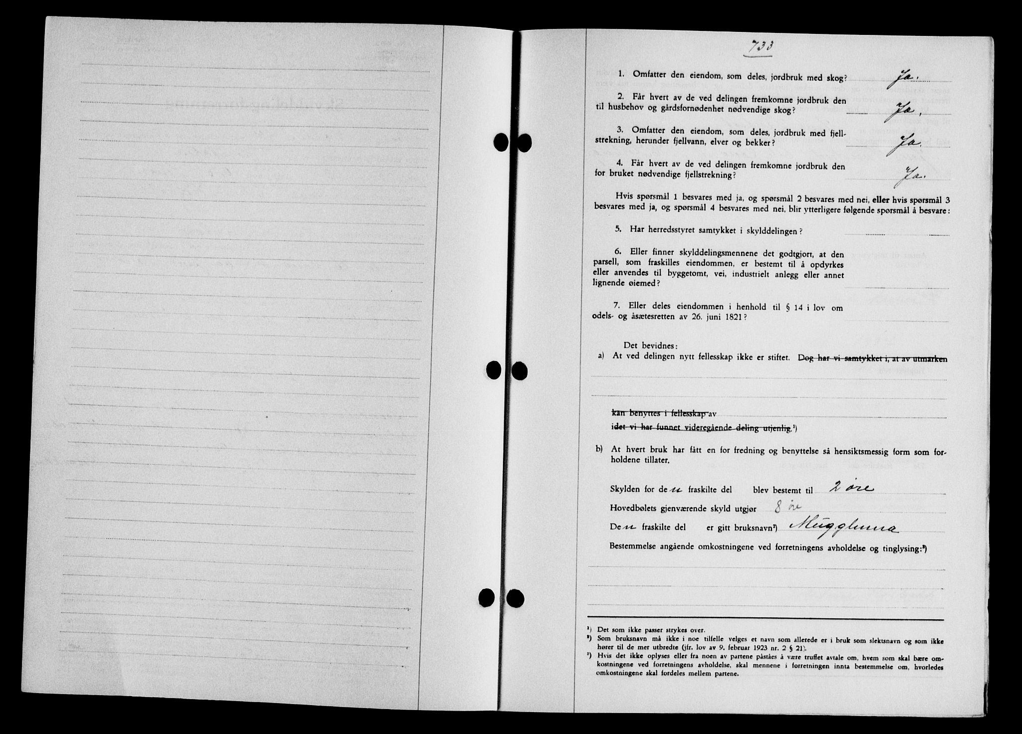 Gauldal sorenskriveri, SAT/A-0014/1/2/2C/L0048: Mortgage book no. 51-52, 1937-1938, p. 733, Diary no: : 1446/1937