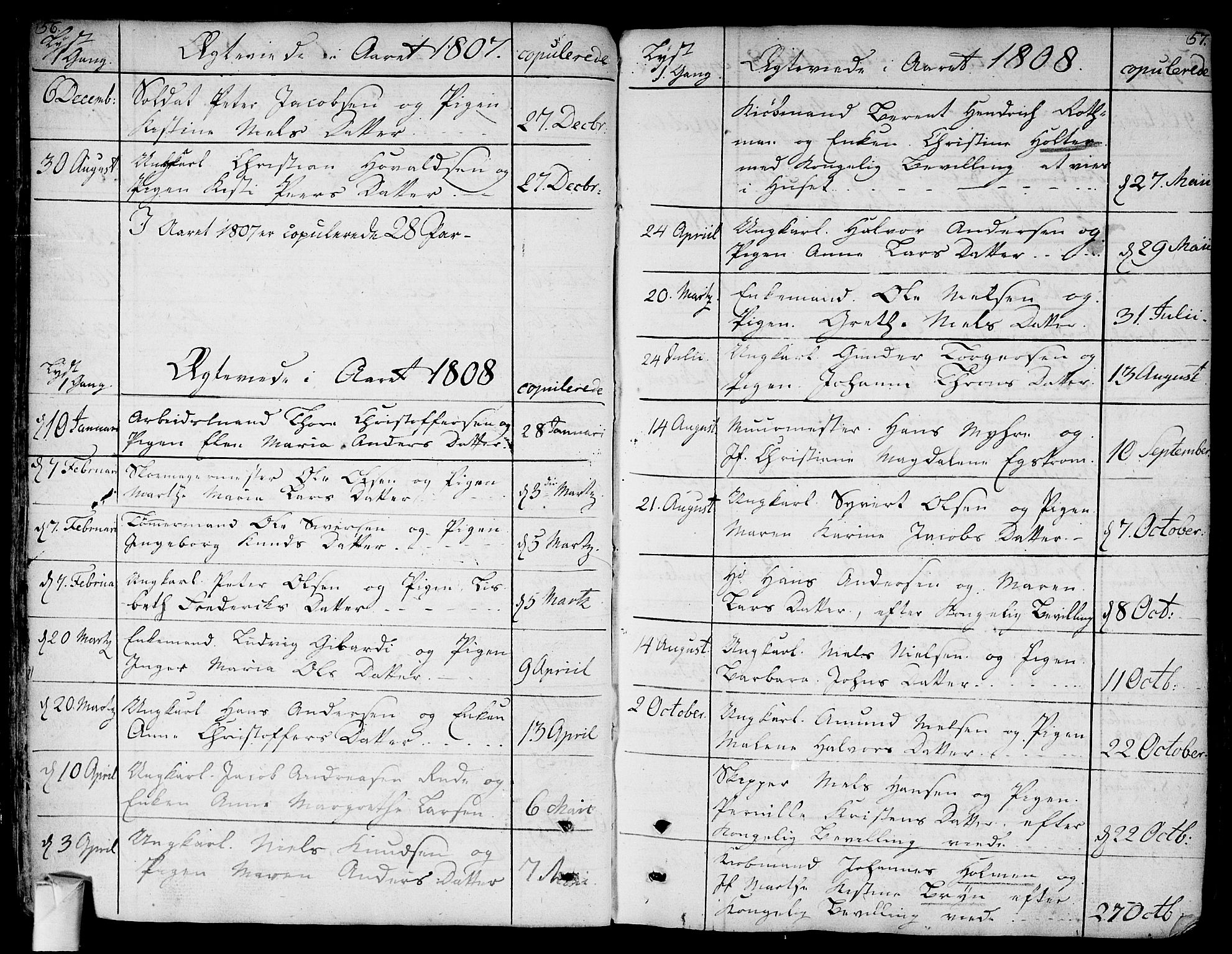 Bragernes kirkebøker, SAKO/A-6/F/Fa/L0006a: Parish register (official) no. I 6, 1782-1814, p. 56-57