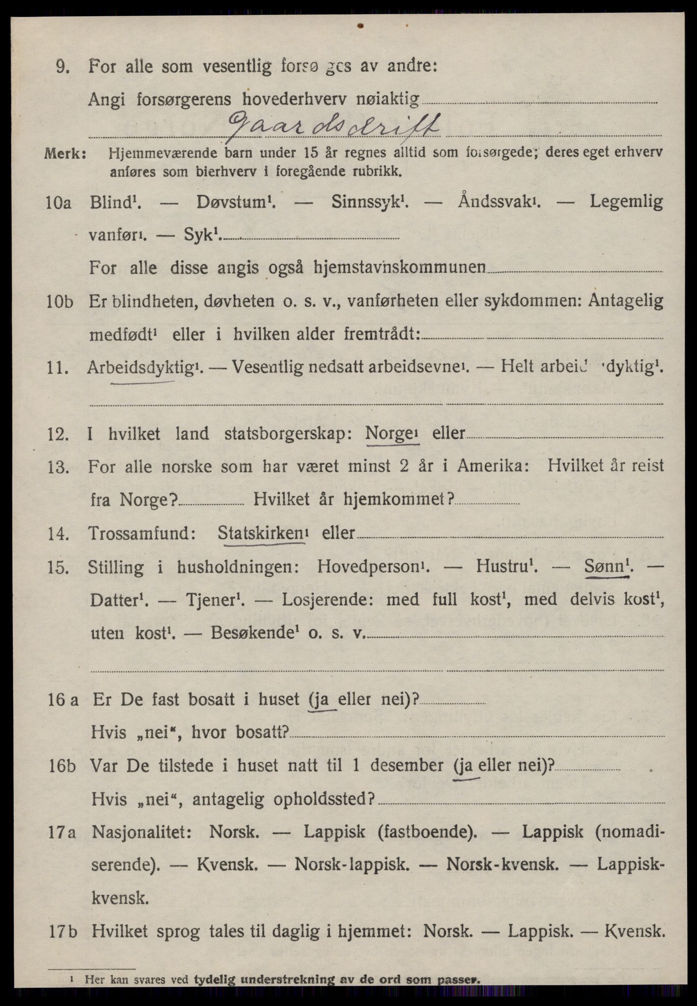 SAT, 1920 census for Fillan, 1920, p. 1775