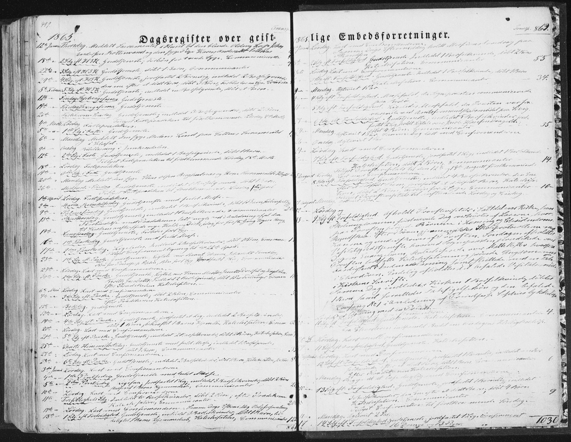 Ministerialprotokoller, klokkerbøker og fødselsregistre - Nordland, SAT/A-1459/847/L0667: Parish register (official) no. 847A07, 1842-1871, p. 499