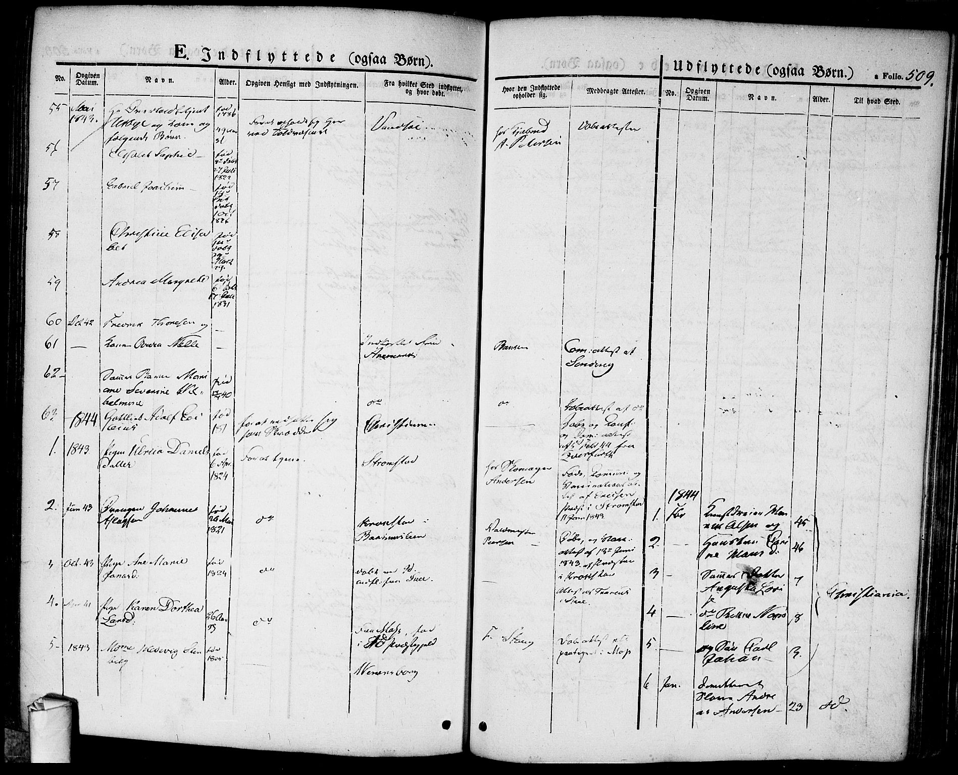 Halden prestekontor Kirkebøker, AV/SAO-A-10909/F/Fa/L0005: Parish register (official) no. I 5, 1834-1845, p. 509