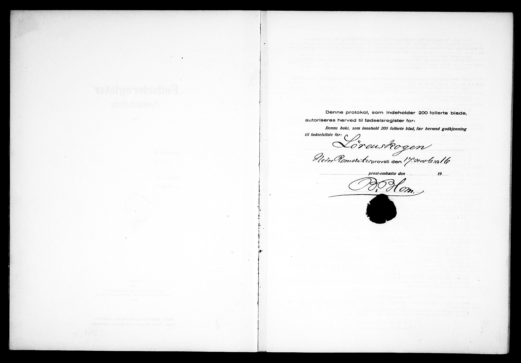 Skedsmo prestekontor Kirkebøker, SAO/A-10033a/J/Jb/L0001: Birth register no. II 1, 1916-1932