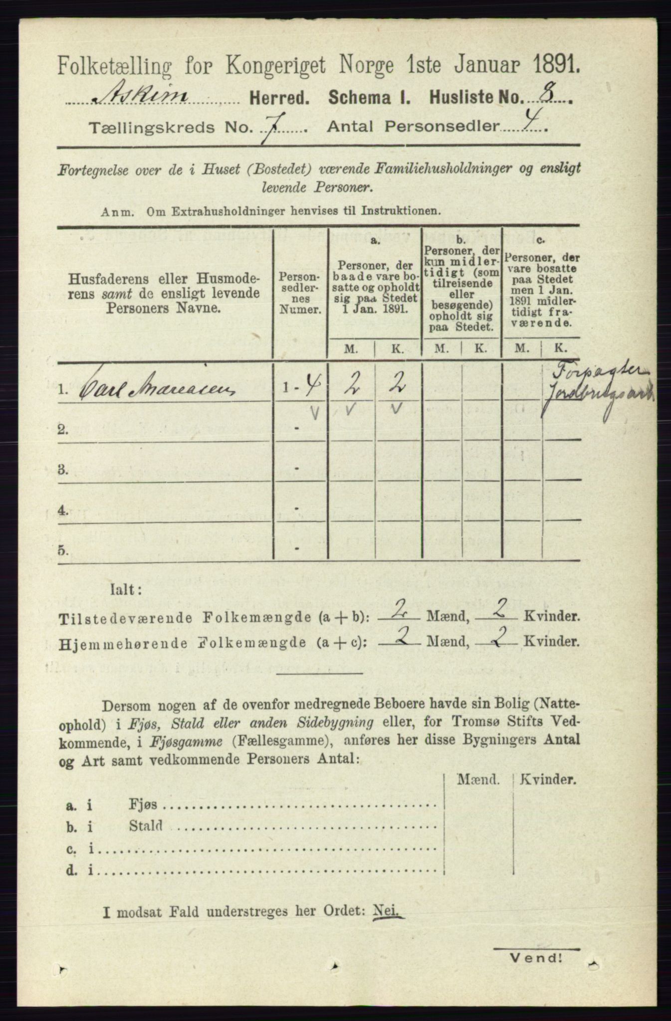 RA, 1891 census for 0124 Askim, 1891, p. 986