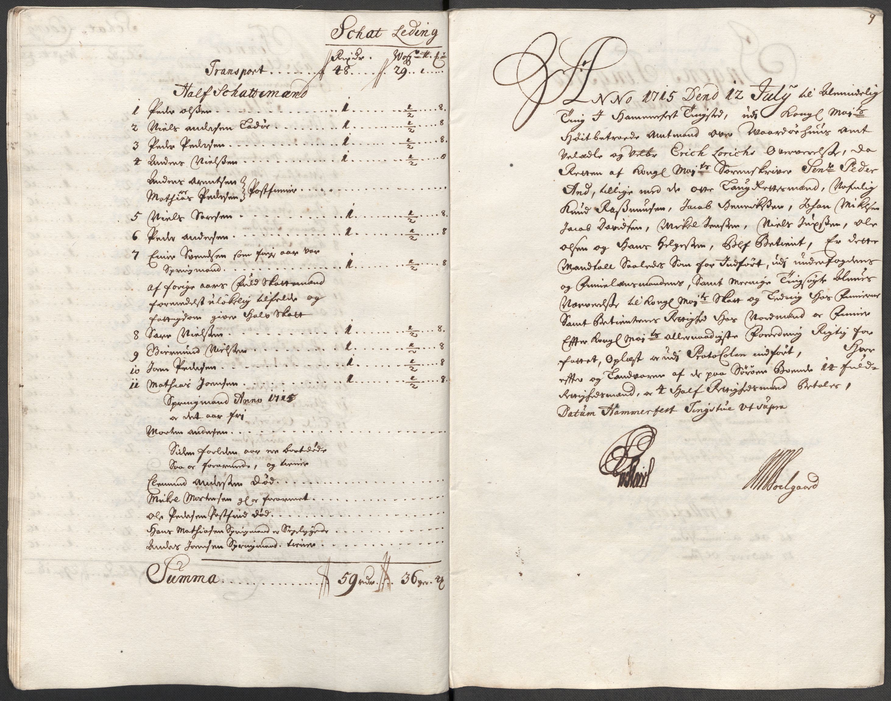 Rentekammeret inntil 1814, Reviderte regnskaper, Fogderegnskap, AV/RA-EA-4092/R69/L4856: Fogderegnskap Finnmark/Vardøhus, 1713-1715, p. 406