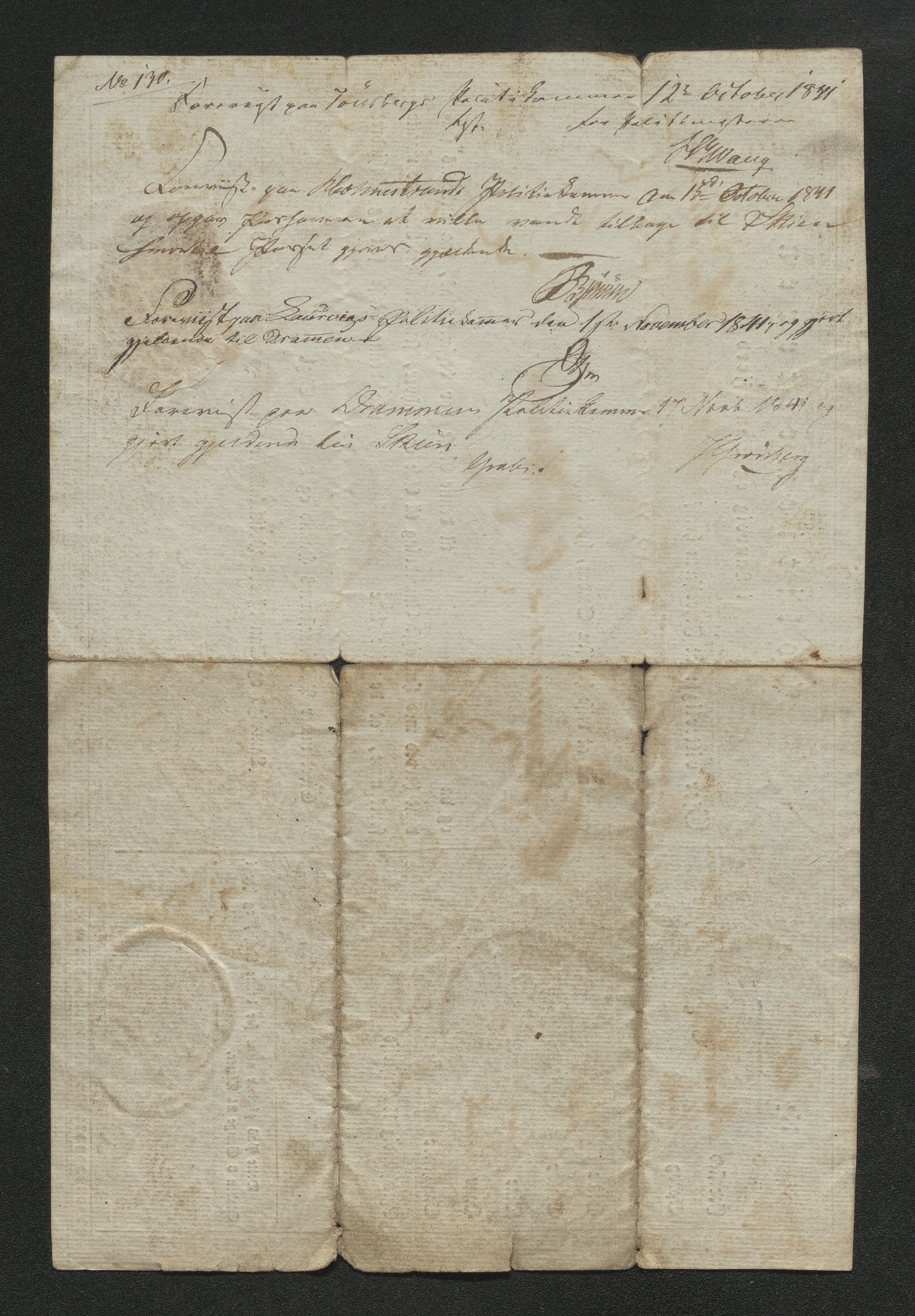 Drammen politikammer, AV/SAKO-A-623/I/Ia/Iab/L0006: Innleverte pass, 1841-1842, p. 295