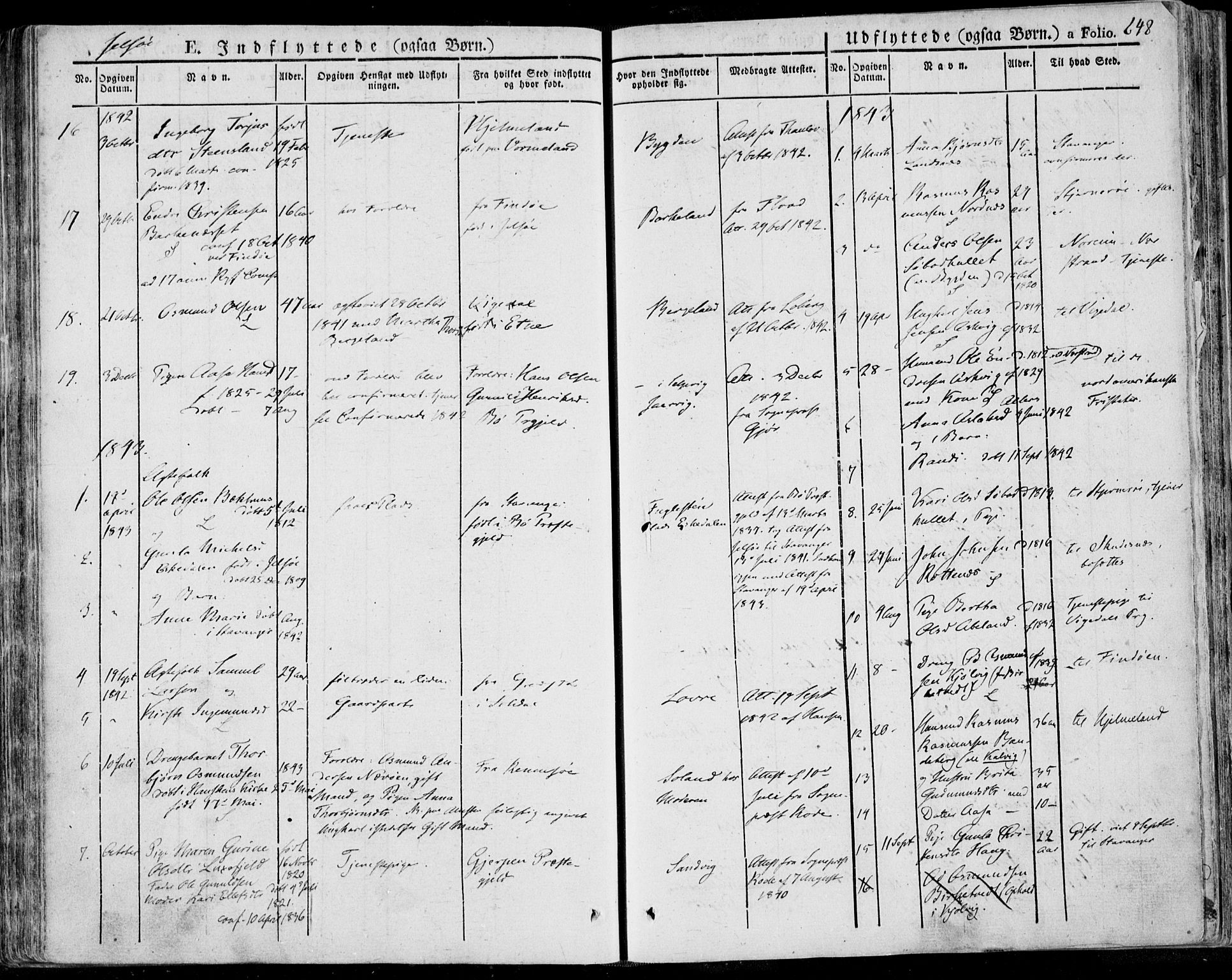 Jelsa sokneprestkontor, SAST/A-101842/01/IV: Parish register (official) no. A 6.2, 1828-1853, p. 648