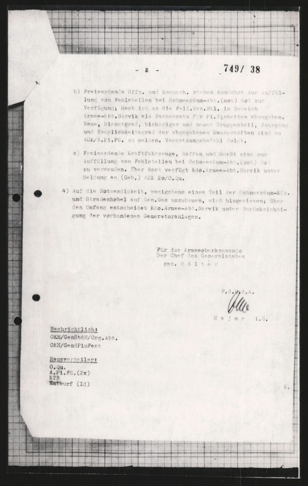 Forsvarets Overkommando. 2 kontor. Arkiv 11.4. Spredte tyske arkivsaker, AV/RA-RAFA-7031/D/Dar/Dara/L0009: Krigsdagbøker for 20. Gebirgs-Armee-Oberkommando (AOK 20), 1940-1945, p. 583