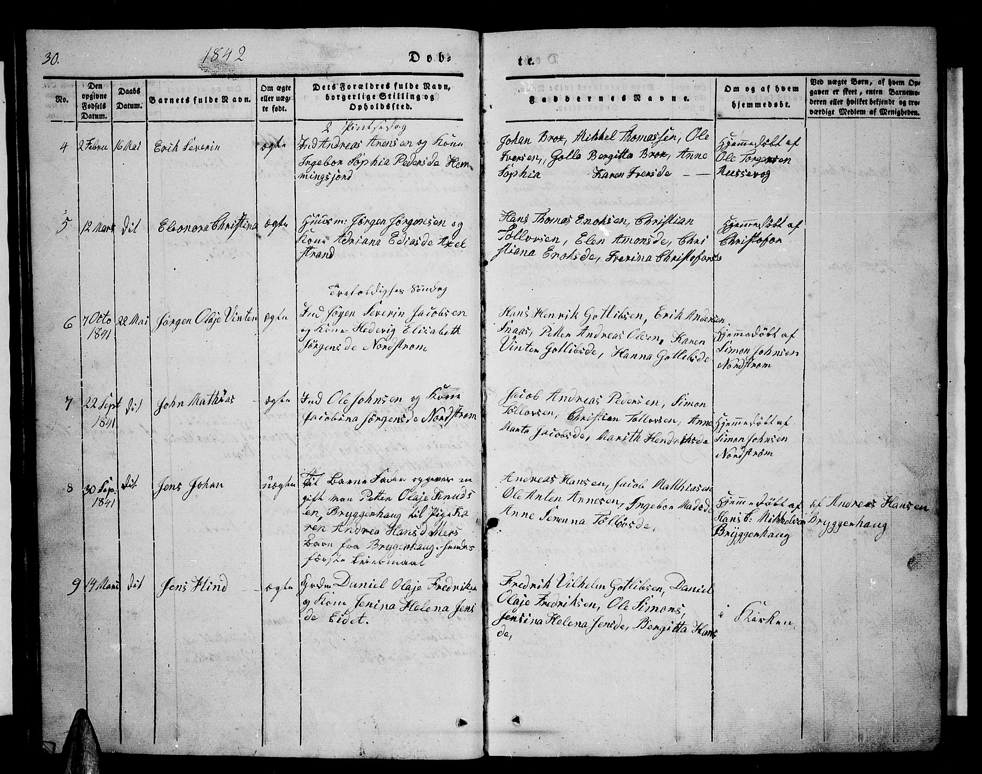 Tranøy sokneprestkontor, AV/SATØ-S-1313/I/Ia/Iab/L0001klokker: Parish register (copy) no. 1, 1835-1853, p. 30