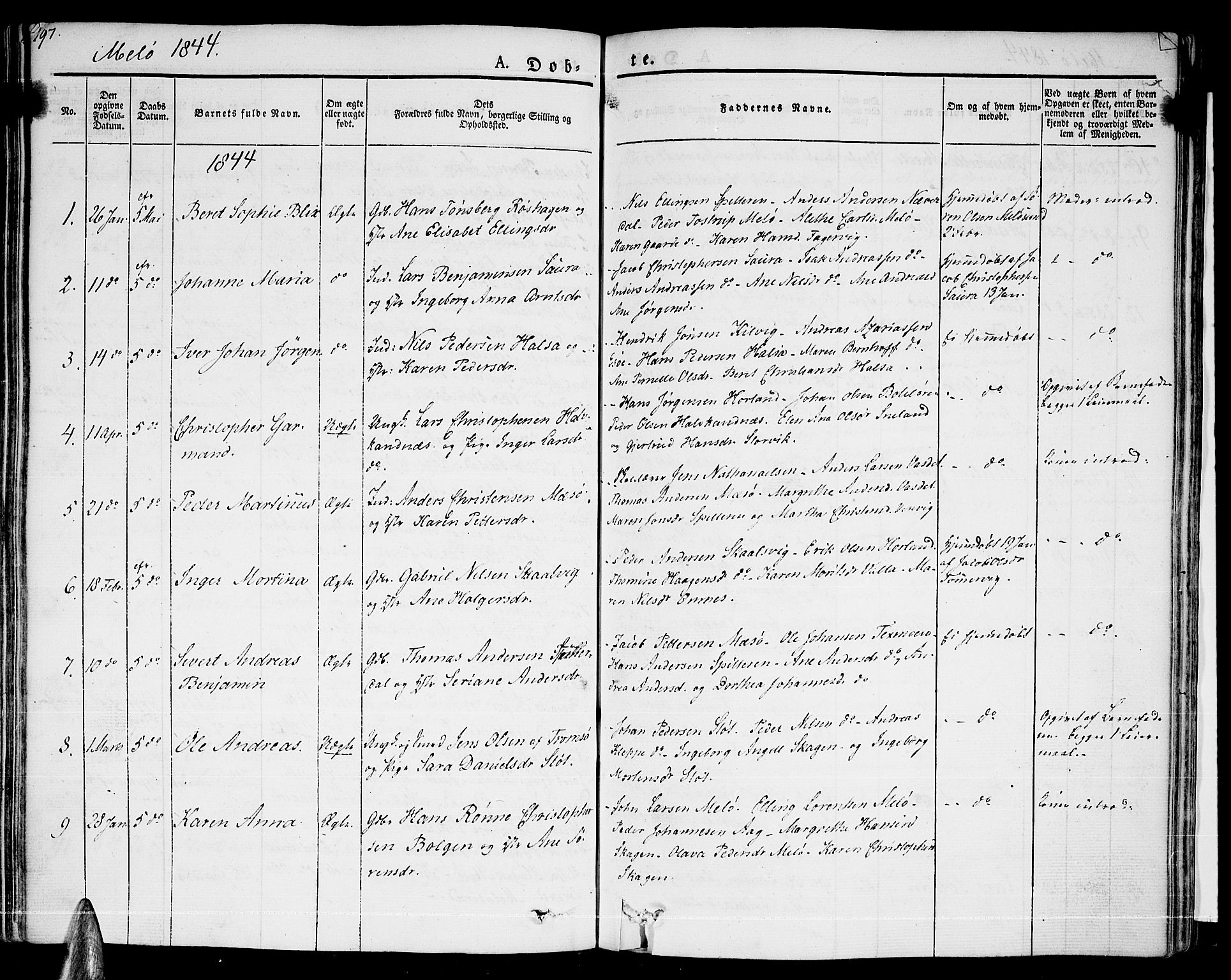 Ministerialprotokoller, klokkerbøker og fødselsregistre - Nordland, SAT/A-1459/841/L0598: Parish register (official) no. 841A06 /2, 1825-1844, p. 196