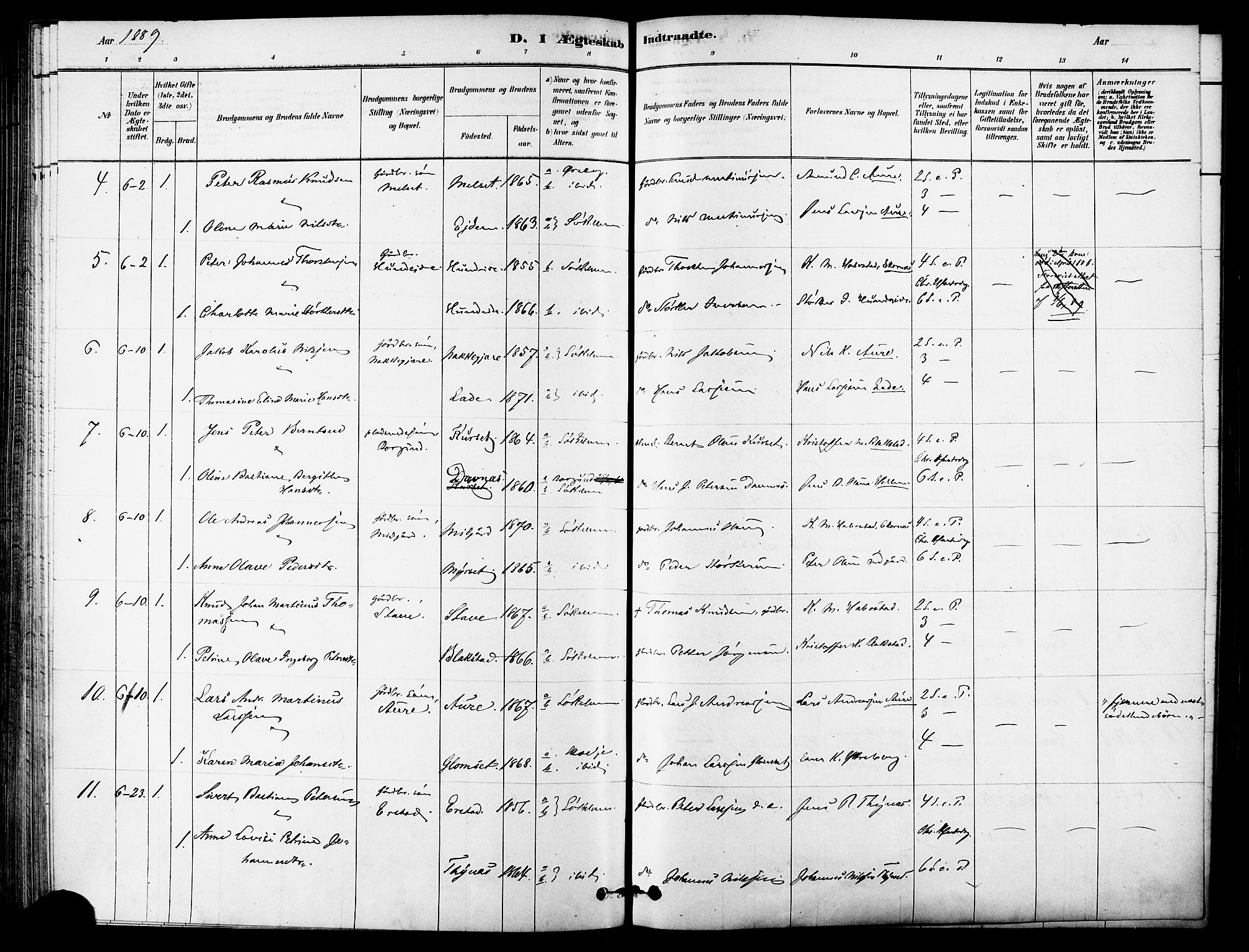 Ministerialprotokoller, klokkerbøker og fødselsregistre - Møre og Romsdal, AV/SAT-A-1454/523/L0334: Parish register (official) no. 523A01, 1878-1891